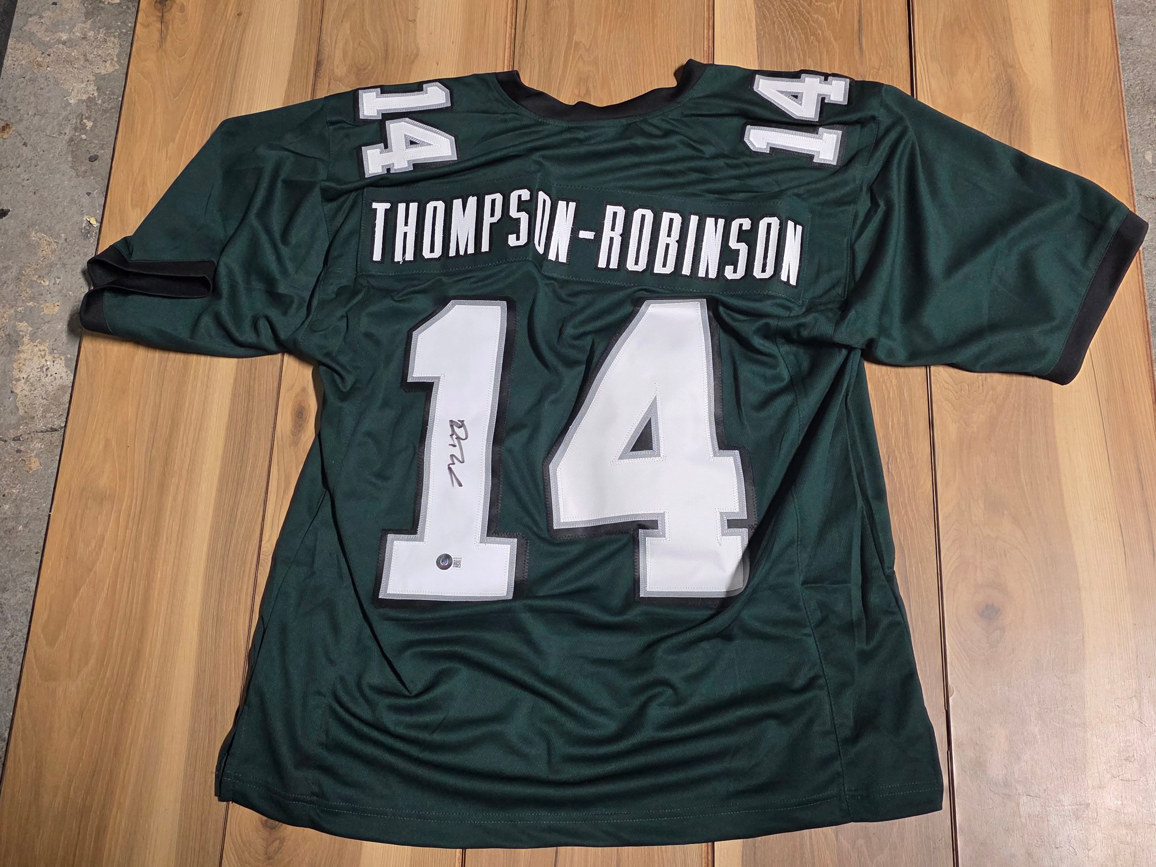 Dorian Thompson Robinson Signed Philadelphia Eagles 14 Jersey XL Autograph