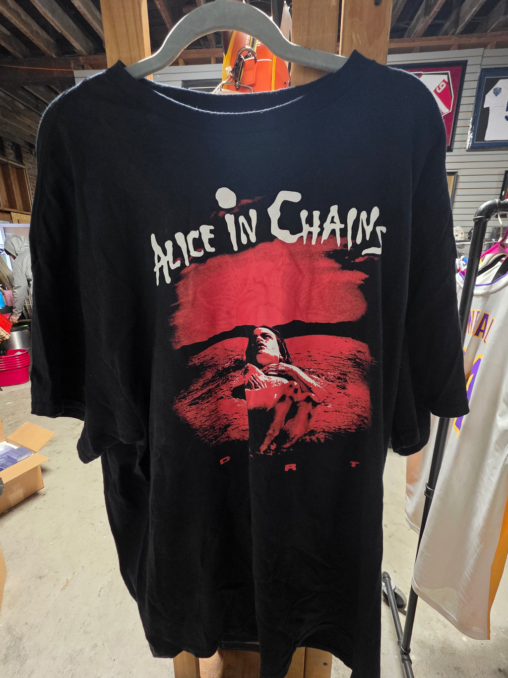 Vintage Alice In Chains Dirt Album Graphic T Shirt 2XL Grunge Collectible