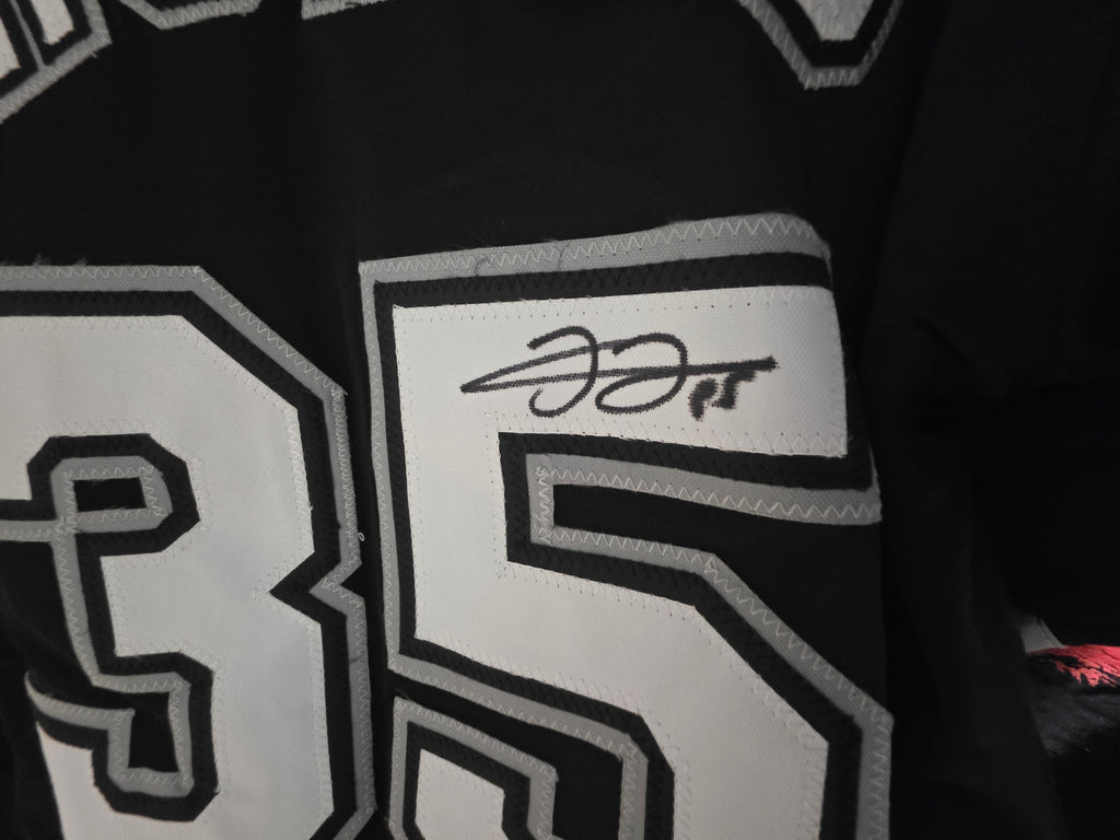 Frank Thomas Signed Chicago White Sox Black Jersey Autograph Beckett COA XL