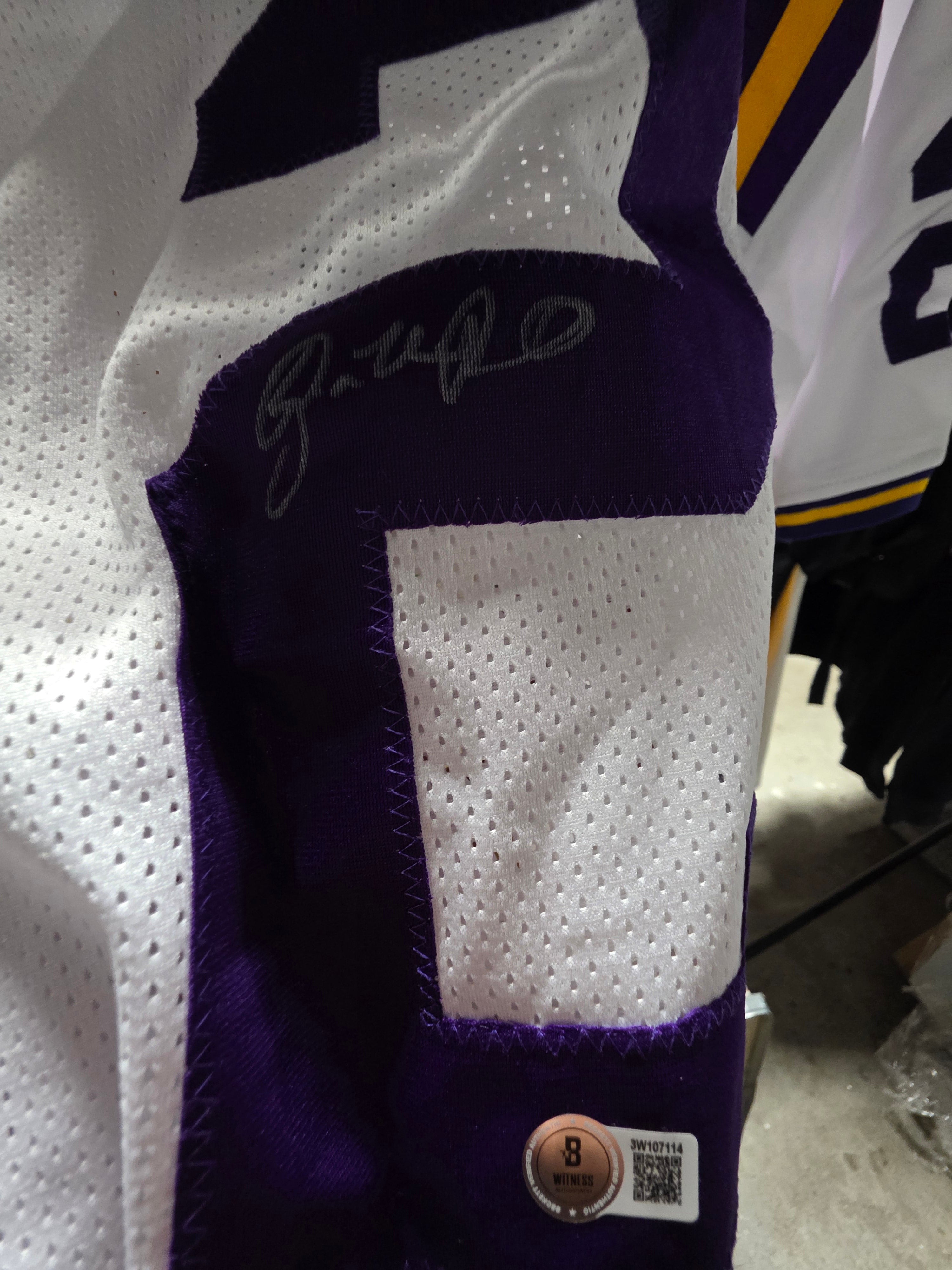 JaMarcus Russell LSU Tigers Football Jersey Purple Gold College Collectible