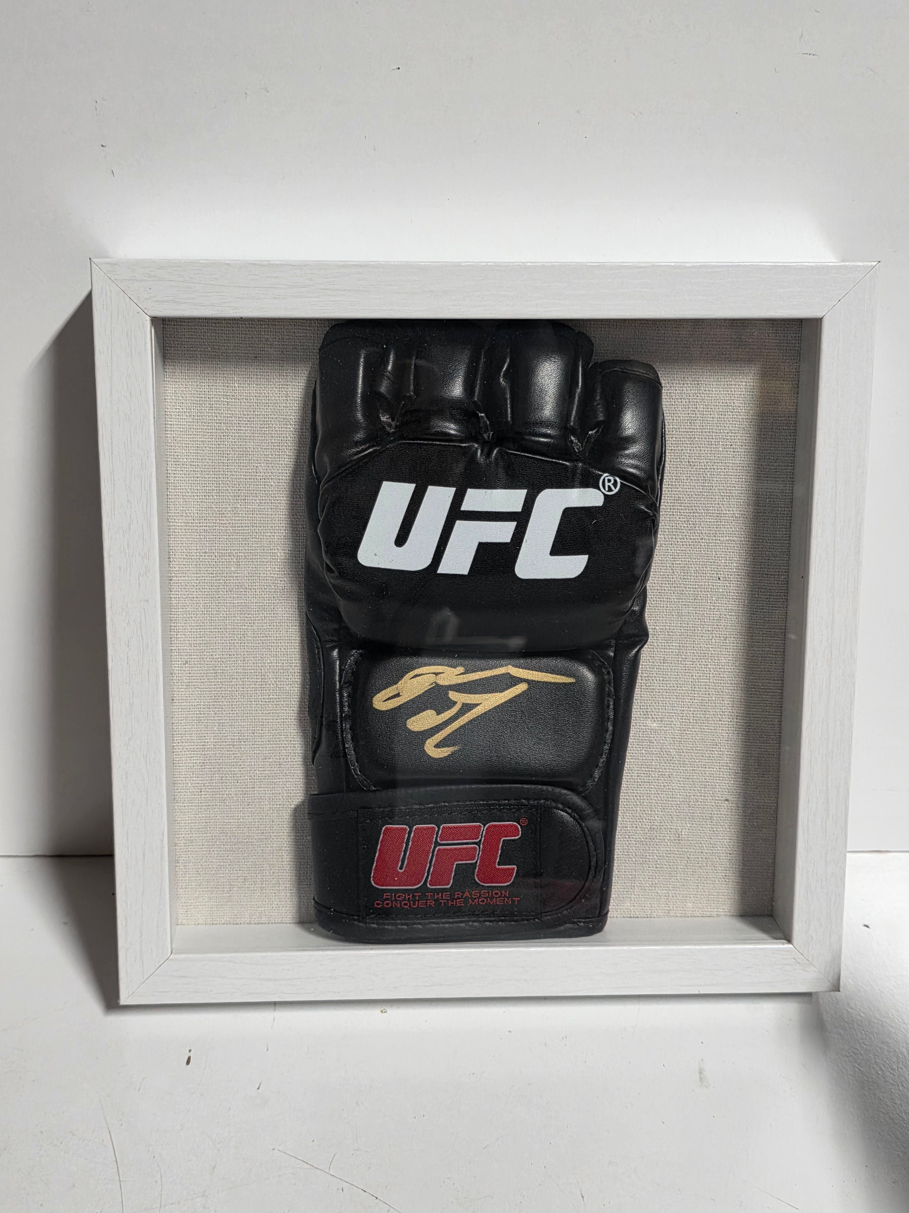 Signed Nate Diaz UFC Fight Glove Framed Display Autographed MMA Collectible Rare