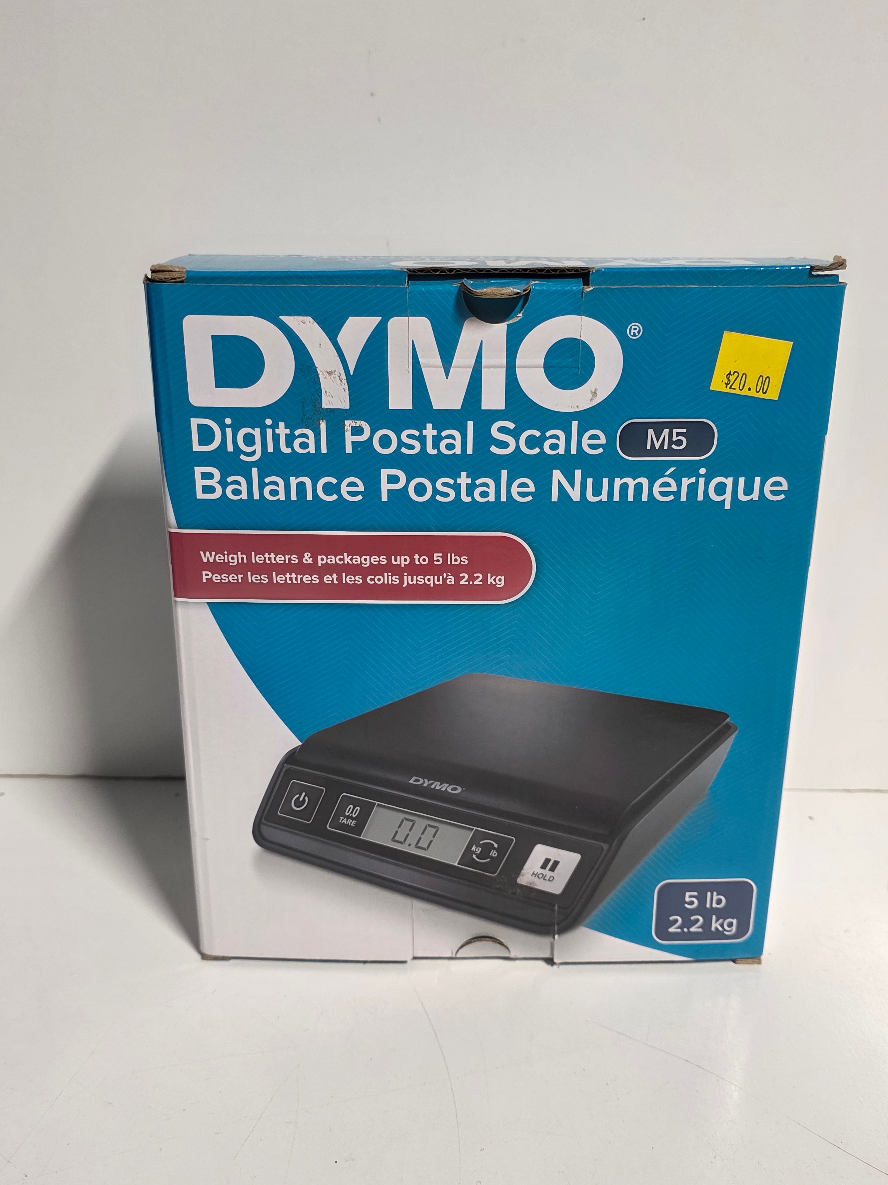 DYMO Digital Postal Scale M5 5lb Package Shipping Office Desktop Scale Tool