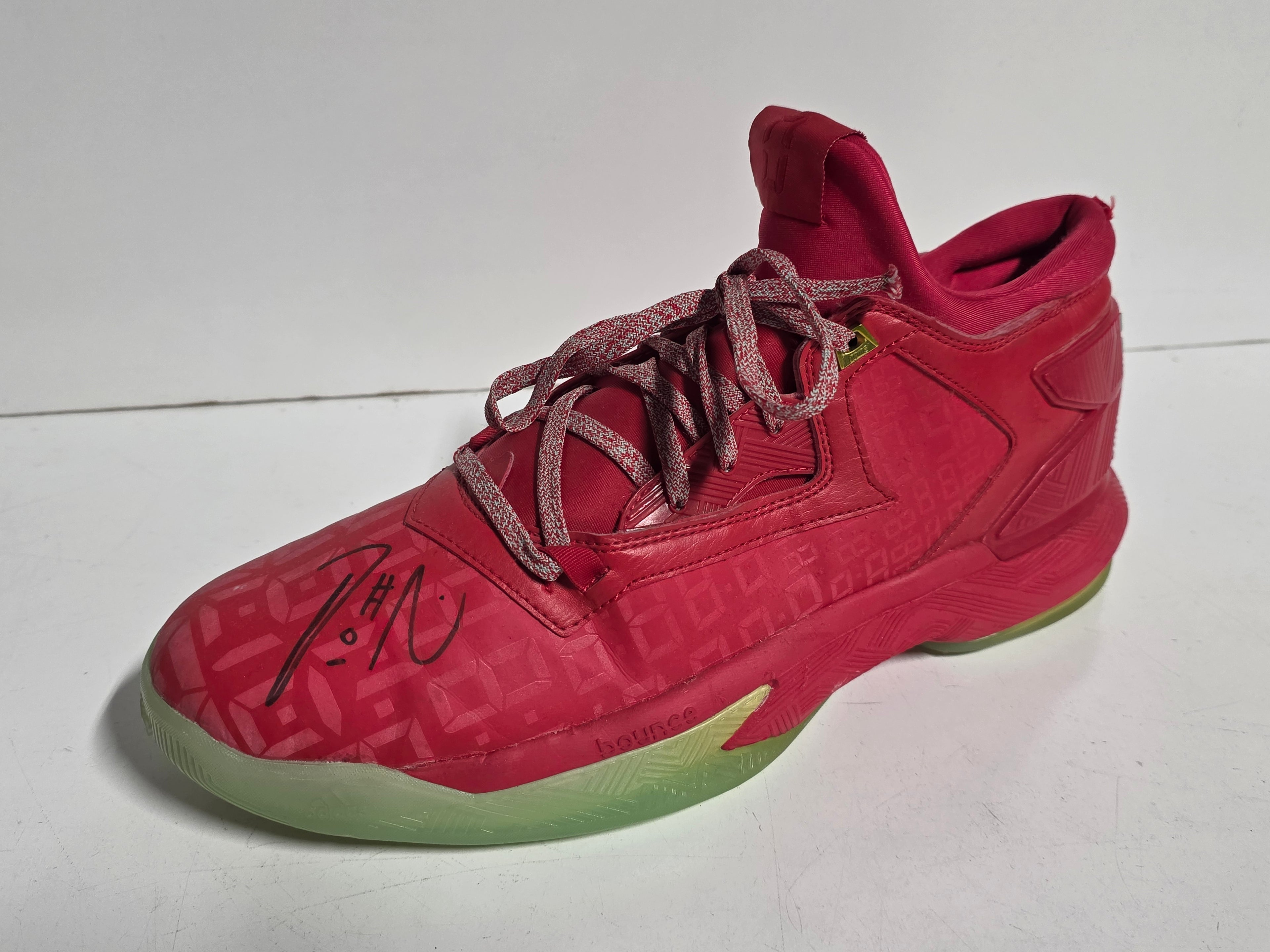 Adidas Damian Lillard Autograph Signed Basketball Shoe NBA Memorabilia Rare