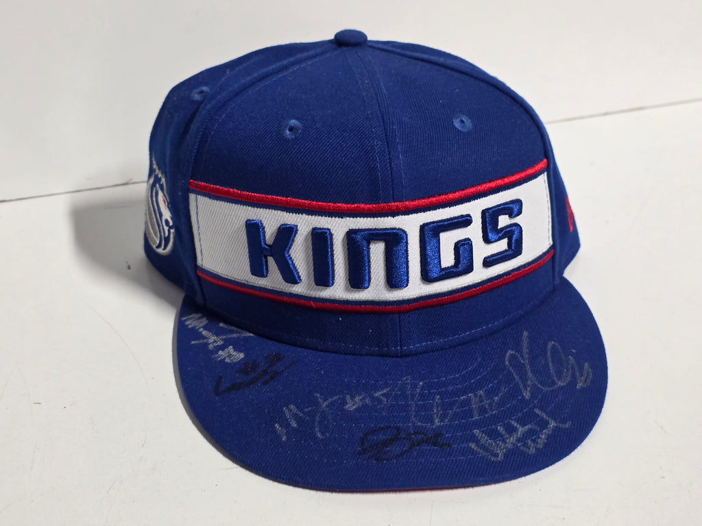 Sacramento Kings Signed Autograph Multi Player NBA Snapback Hat Collectible