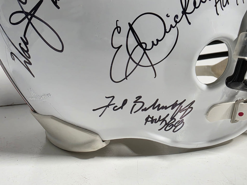 Joe Greene Eric Dickerson Warren Moon Multi Star Autographed Pro Football HOF Helmet