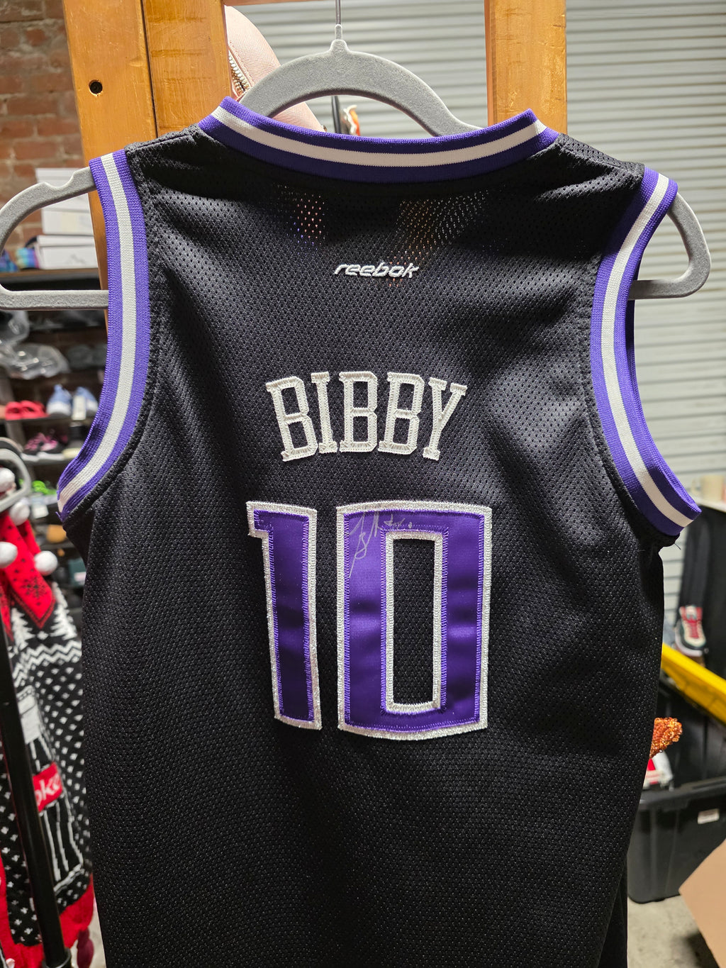 Mike Bibby Signed Sacramento Kings Reebok Basketball Jersey Autograph Authentic
