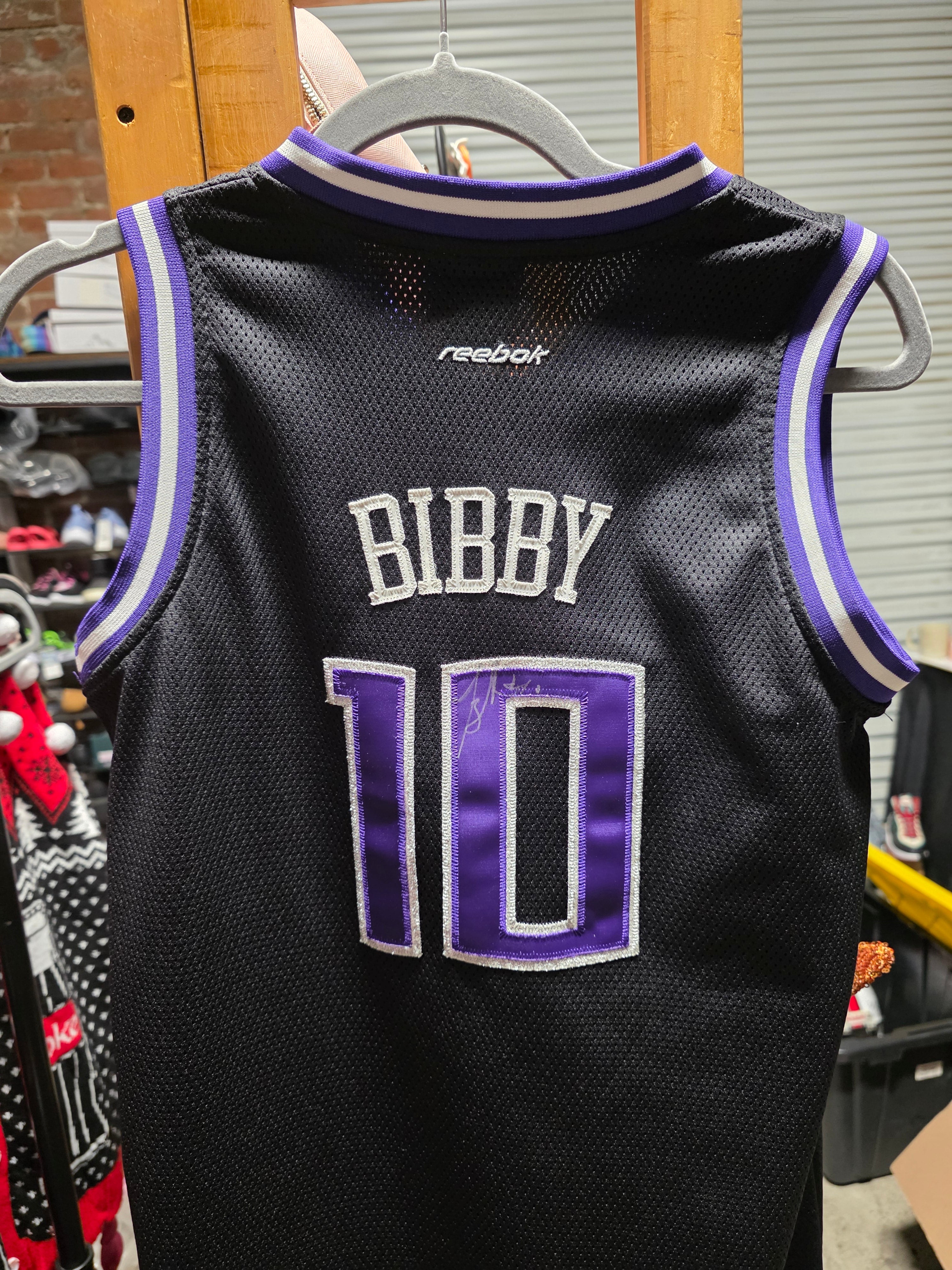 Mike Bibby Signed Sacramento Kings Reebok Basketball Jersey Autograph Authentic