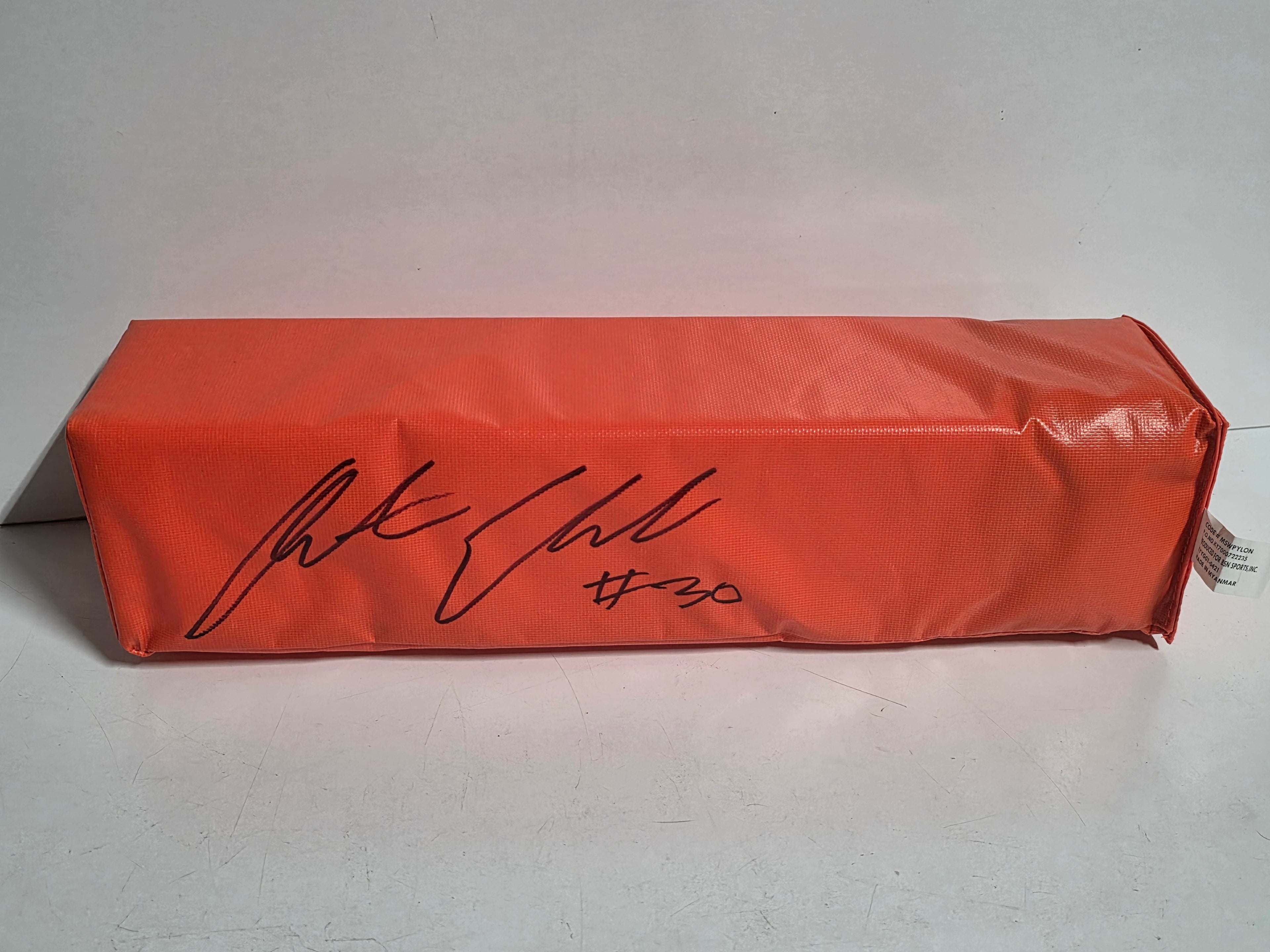 Austin Ekeler Signed Football End Zone Pylon Autograph Chargers NFL Collectible