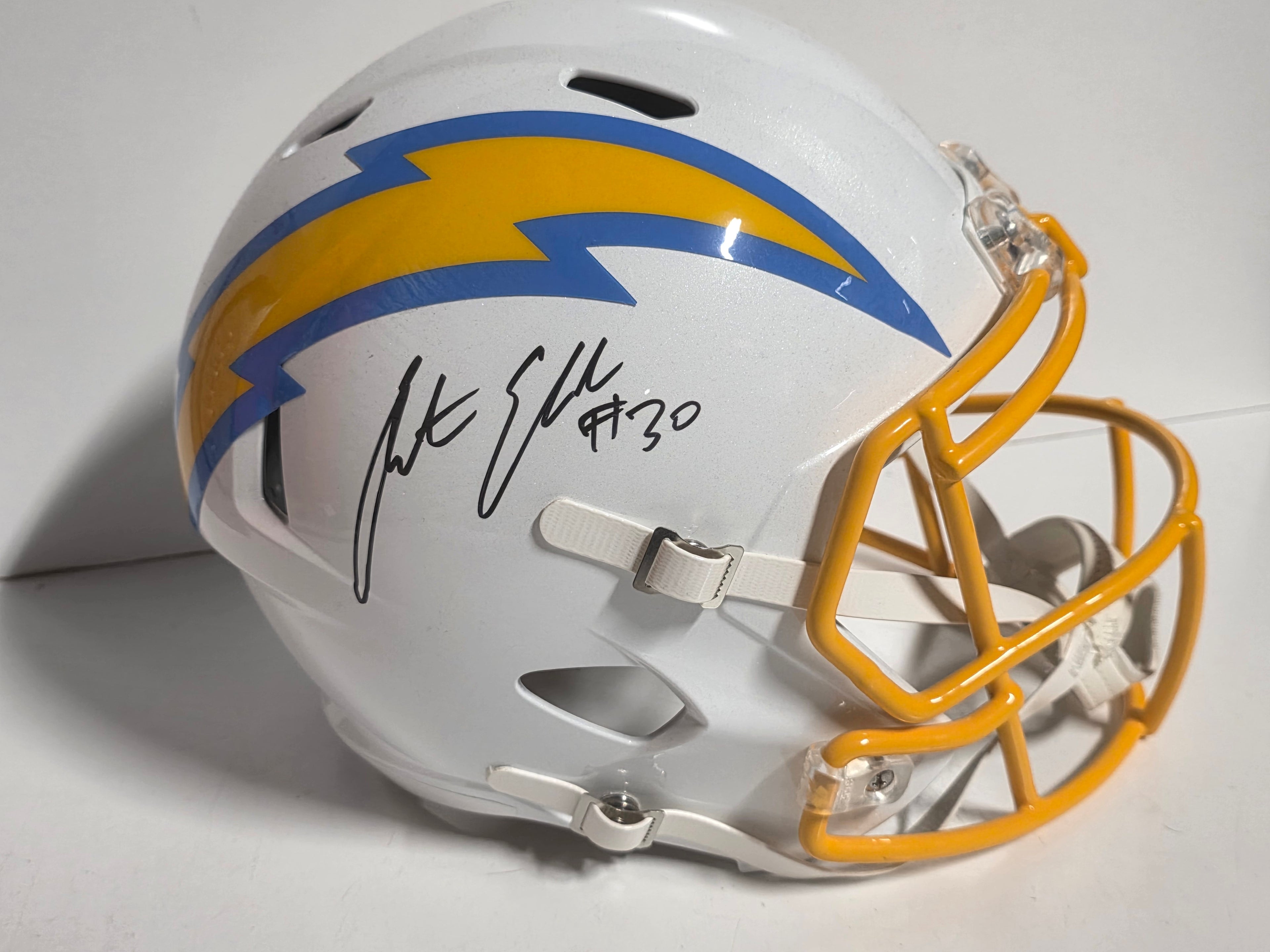 Austin Ekeler Autograph / Signed Los Angeles Chargers Full Size Speed Replica Helmet NFL