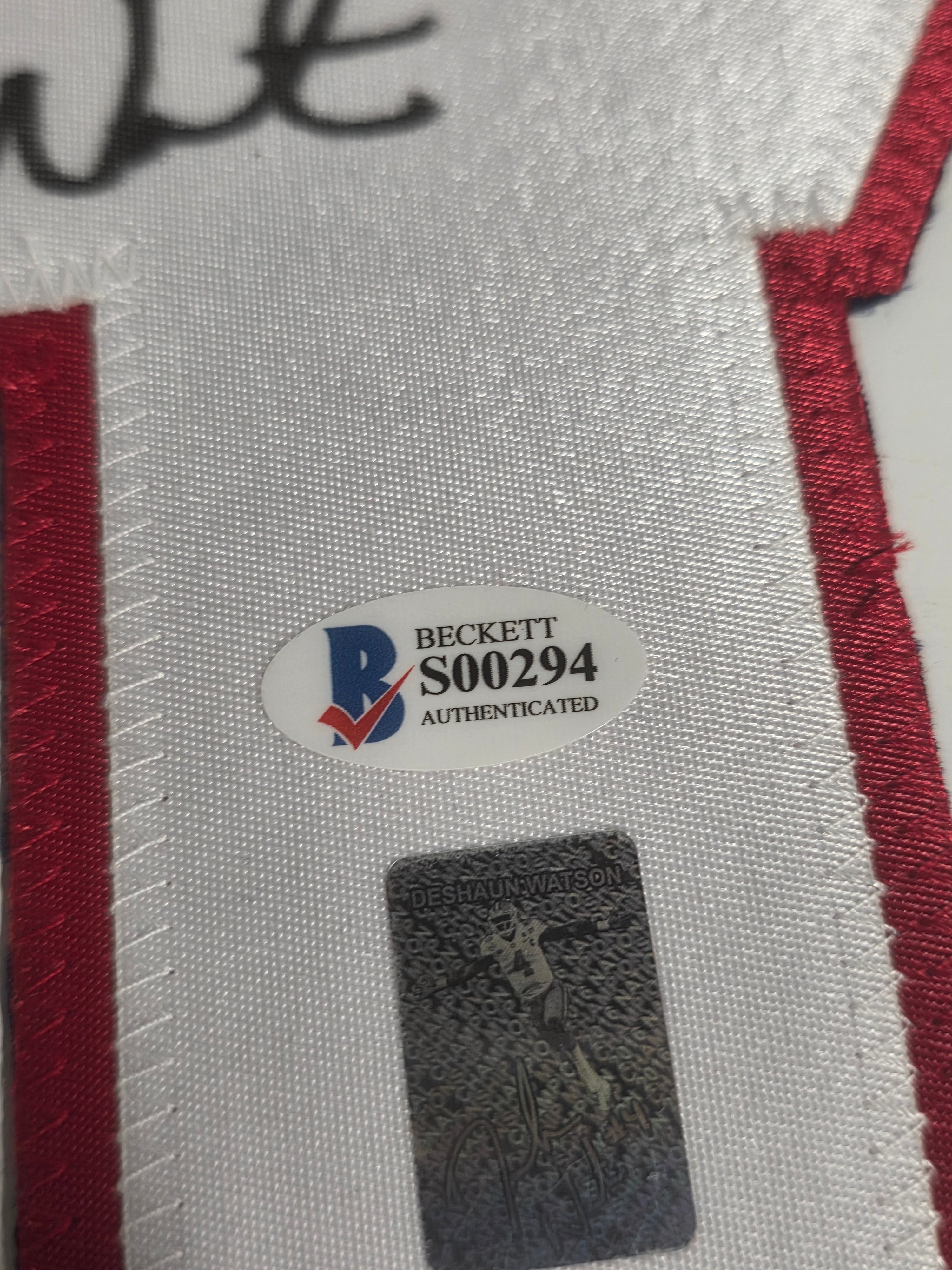 Deshaun Watson Signed NFL Jersey Number Four Patch Collectible Beckett