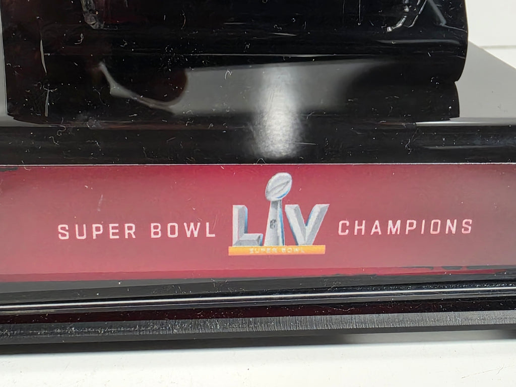 Tampa Bay Buccaneers Authentic Super Bowl LV Game Used Confetti & Display Case
