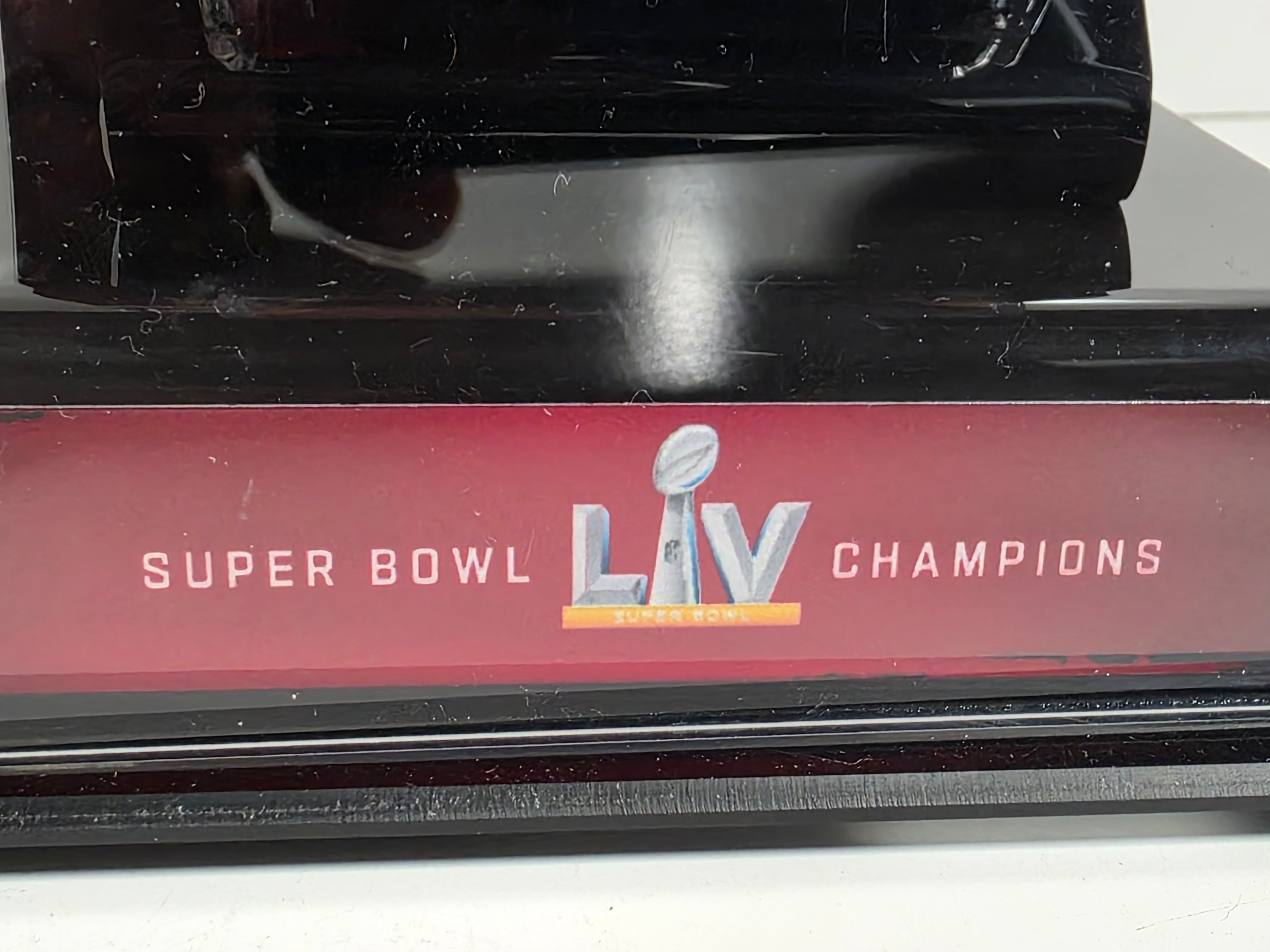 Tampa Bay Buccaneers Authentic Super Bowl LV Game Used Confetti & Display Case