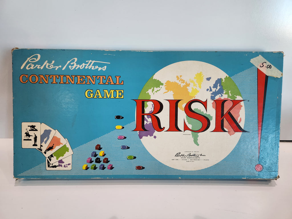 Vintage Parker Brothers Risk Continental Game Board Game 1959 Complete