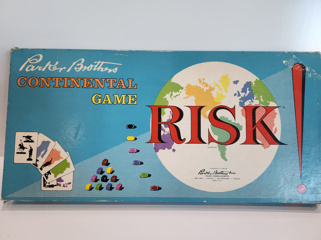 Vintage Parker Brothers Risk Continental Game Board Game 1959 Complete