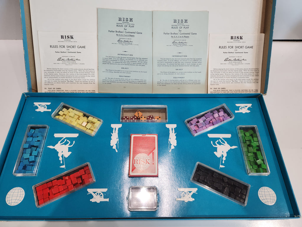 Vintage Parker Brothers Risk Continental Game Board Game 1959 Complete
