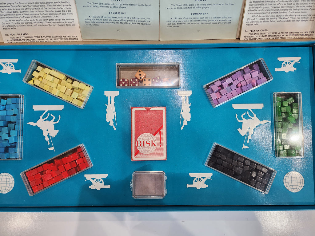 Vintage Parker Brothers Risk Continental Game Board Game 1959 Complete