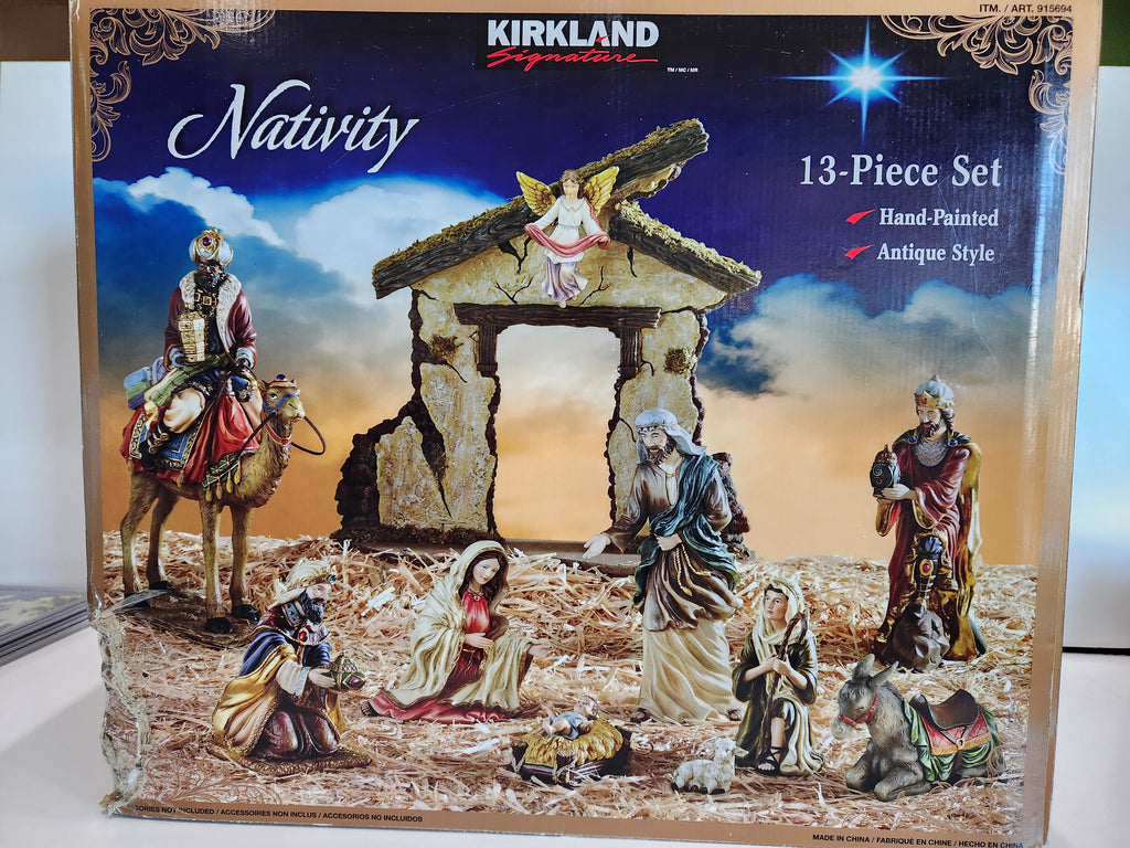 Kirkland Signature Creche de Noel NATIVITY 13 Piece Set Christmas 2014