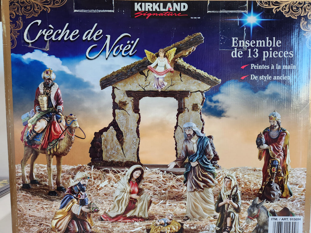 Kirkland Signature Creche de Noel NATIVITY 13 Piece Set Christmas 2014