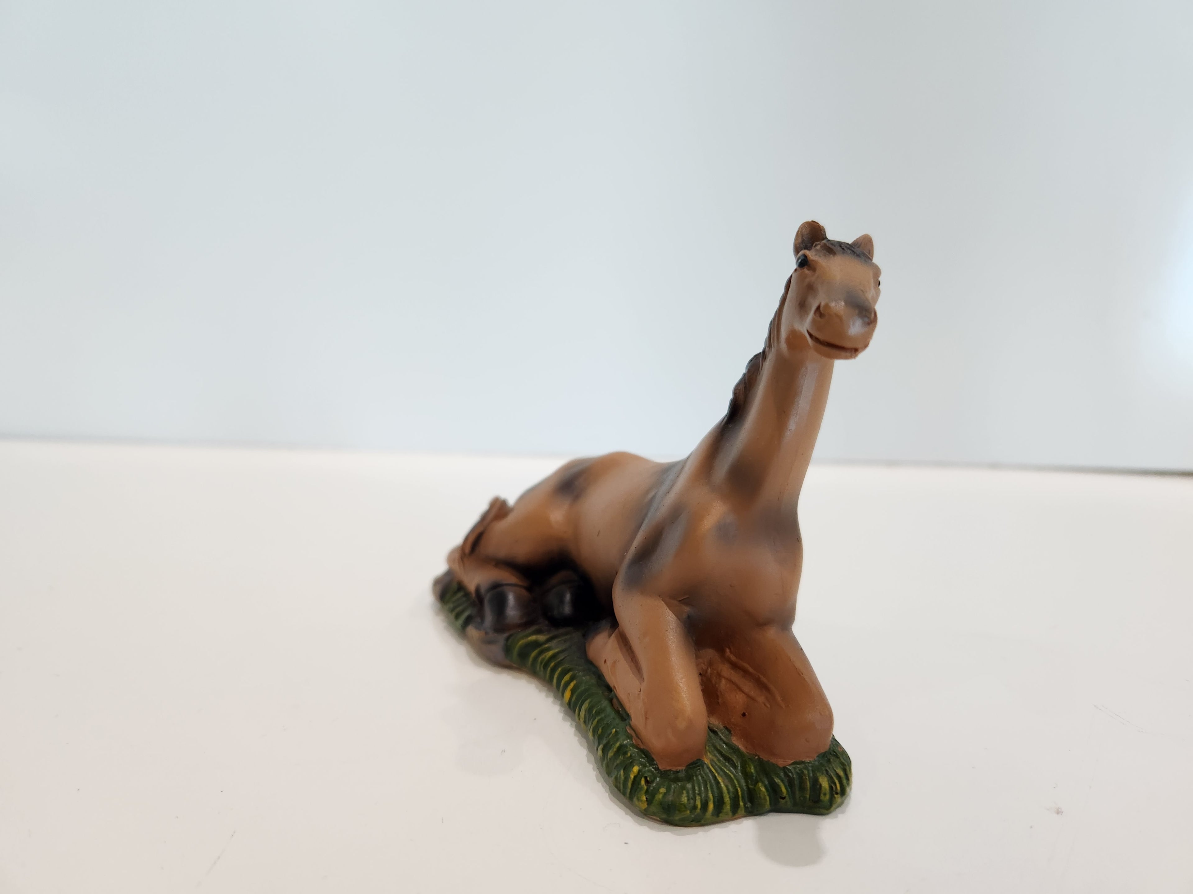 Vintage Ceramic Resting Horse Figurine Farm Animal Statue Country Decor