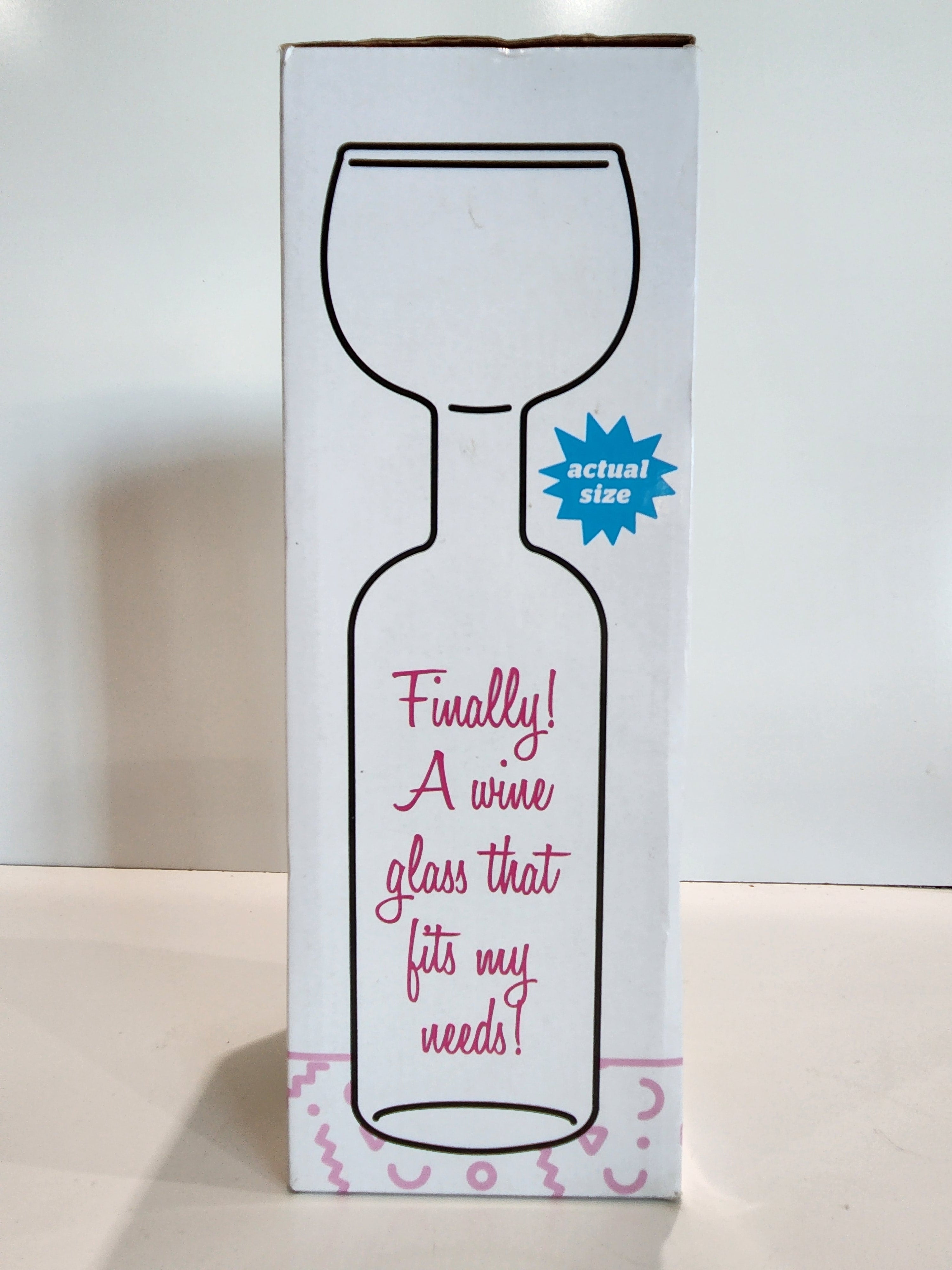 BigMouth Inc The Original Wine Bottle Glass Holds Full Bottle 750ml Novelty