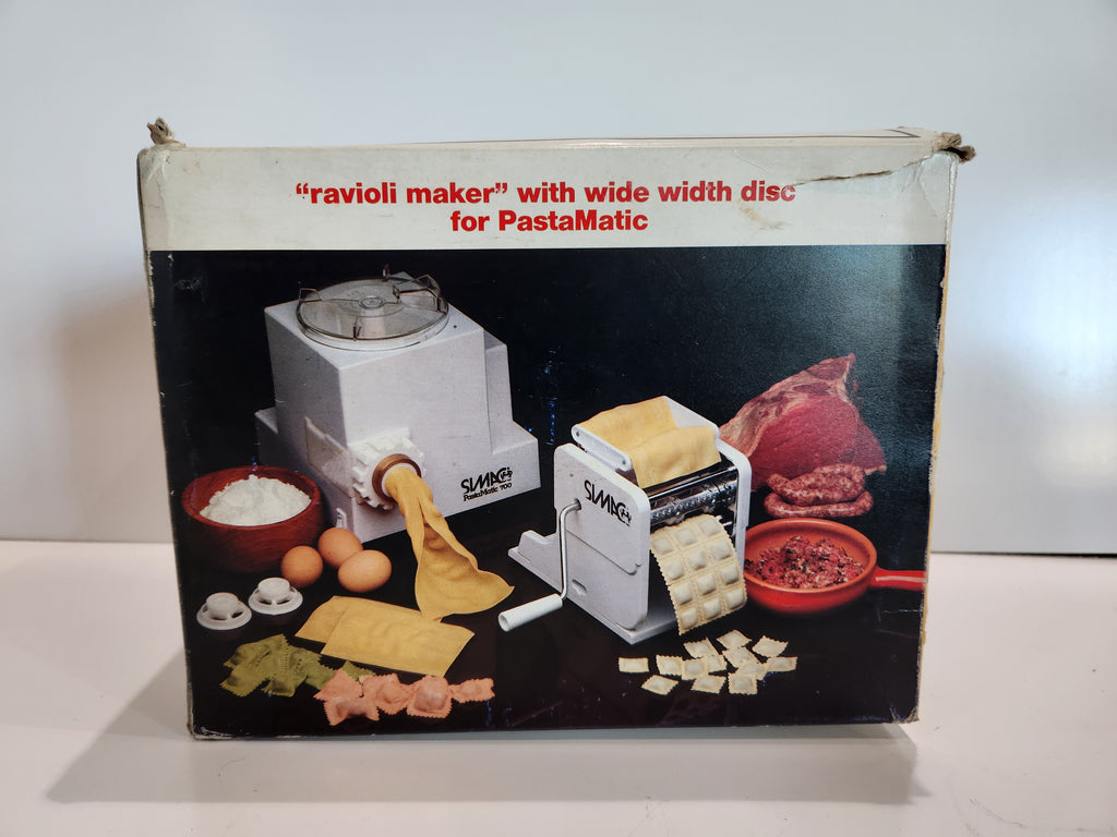 Vintage SIMAC PastaMatic Ravioli Maker Attachment Wide Width Disc Model 24 Italy