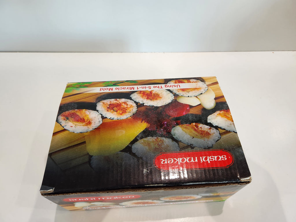 Heart Round Sushi Maker 5-In-1 Miracle Mold Seaweed Sushi Roll Kitchen Tool Kit