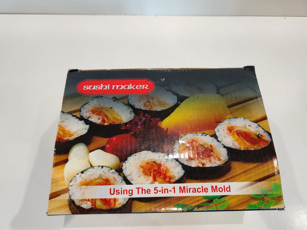 Heart Round Sushi Maker 5-In-1 Miracle Mold Seaweed Sushi Roll Kitchen Tool Kit