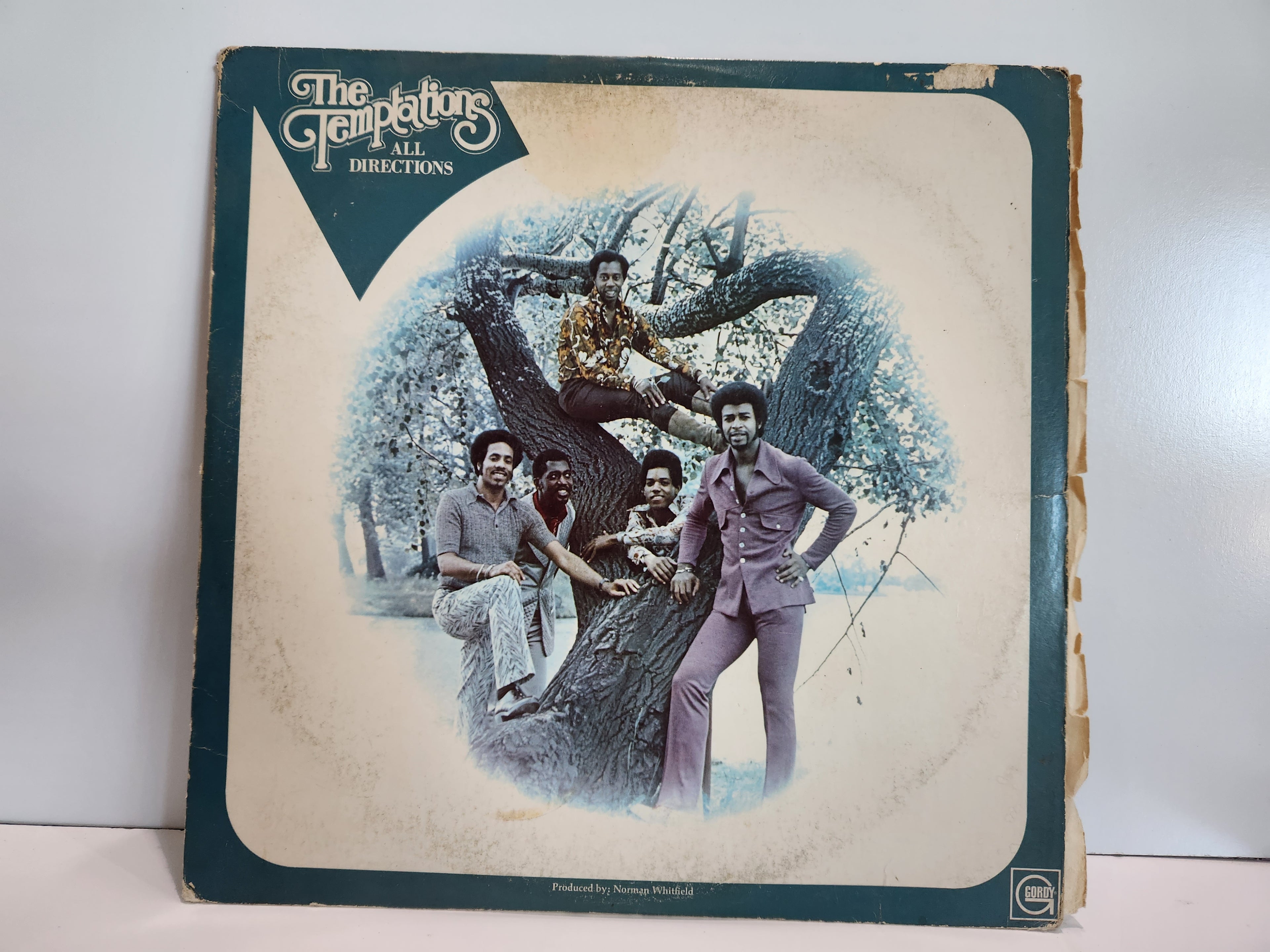 Vintage The Temptations All Directions 1972 Gordy Vinyl LP Record Album