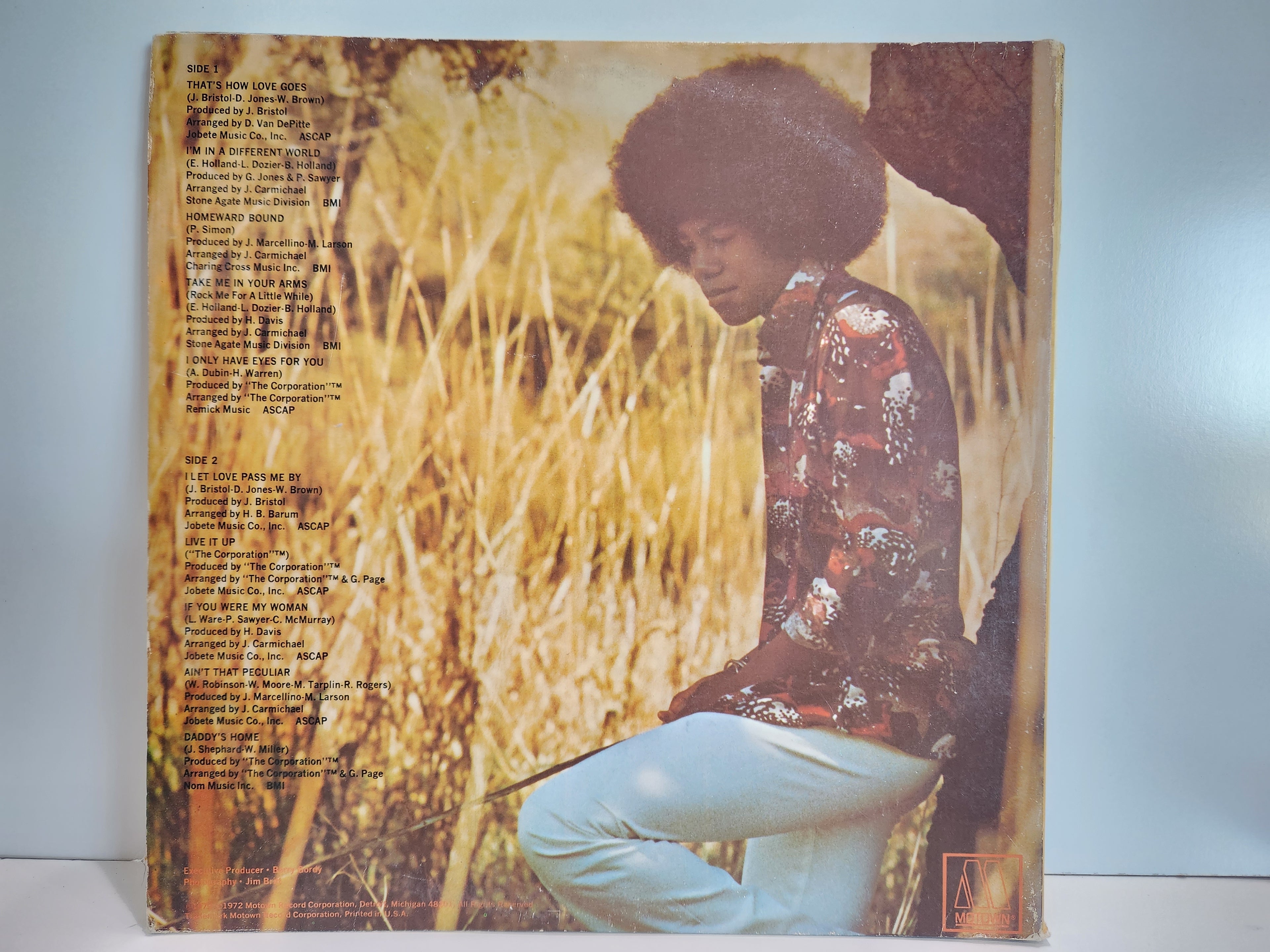 Vintage Jermaine Jackson Self Titled Motown Vinyl LP Record Soul Funk