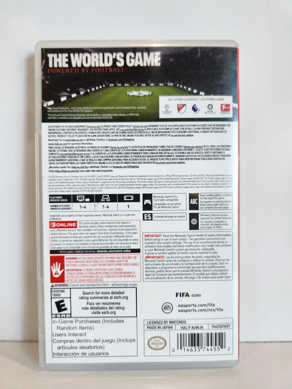FIFA 23 Legacy Edition Nintendo Switch EA Sports Soccer Game Complete Case