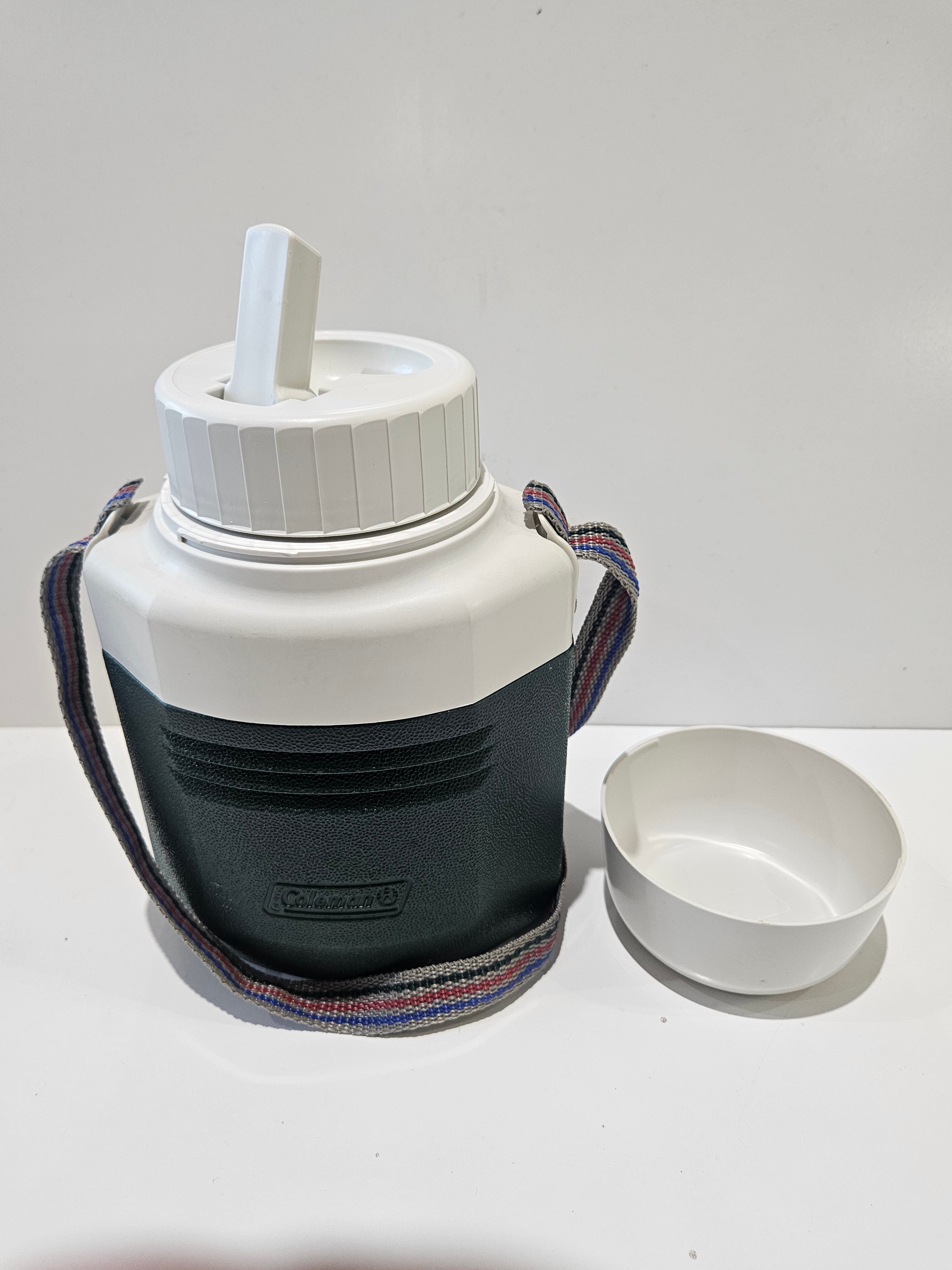 Vintage Coleman Personal Beverage Cooler Jug Thermos With Shoulder Strap