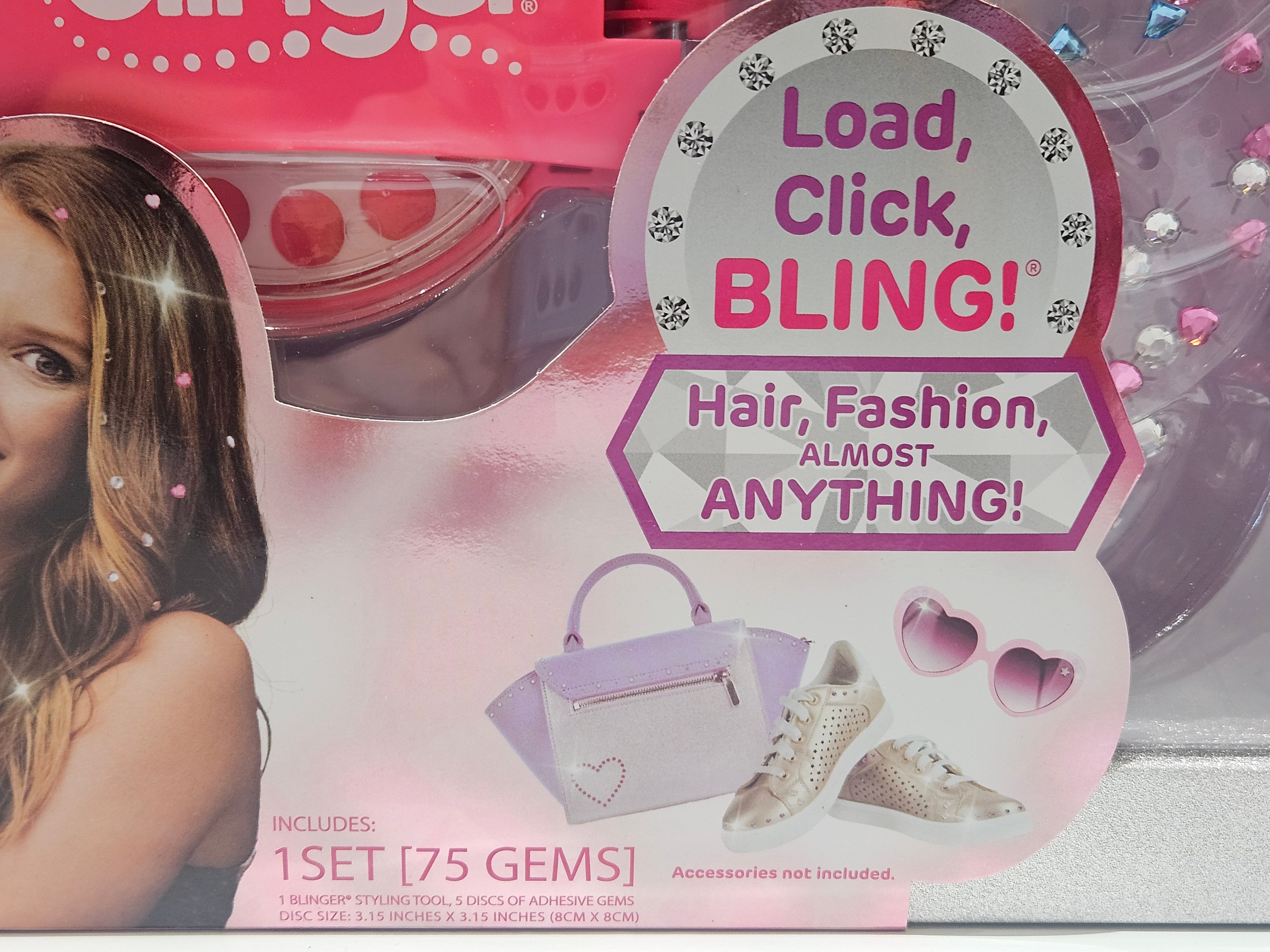 Blinger Kids Dreams Diamond Collection Hair Gem Styling Tool 75 Adhesive Gems