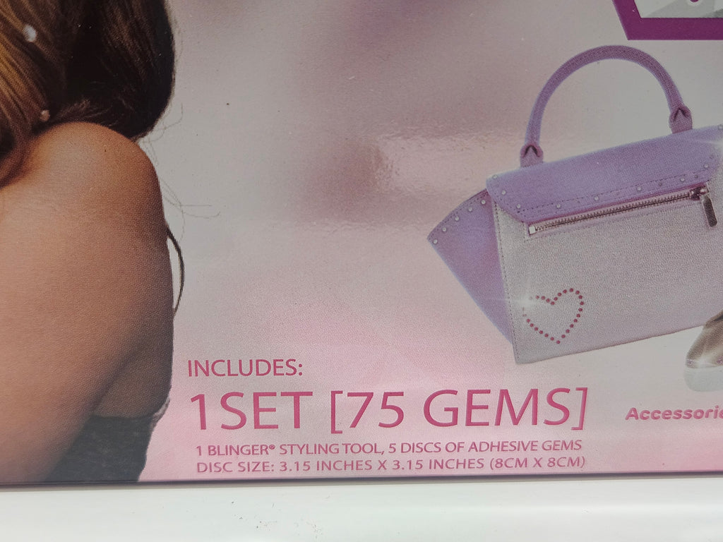 Blinger Kids Dreams Diamond Collection Hair Gem Styling Tool 75 Adhesive Gems