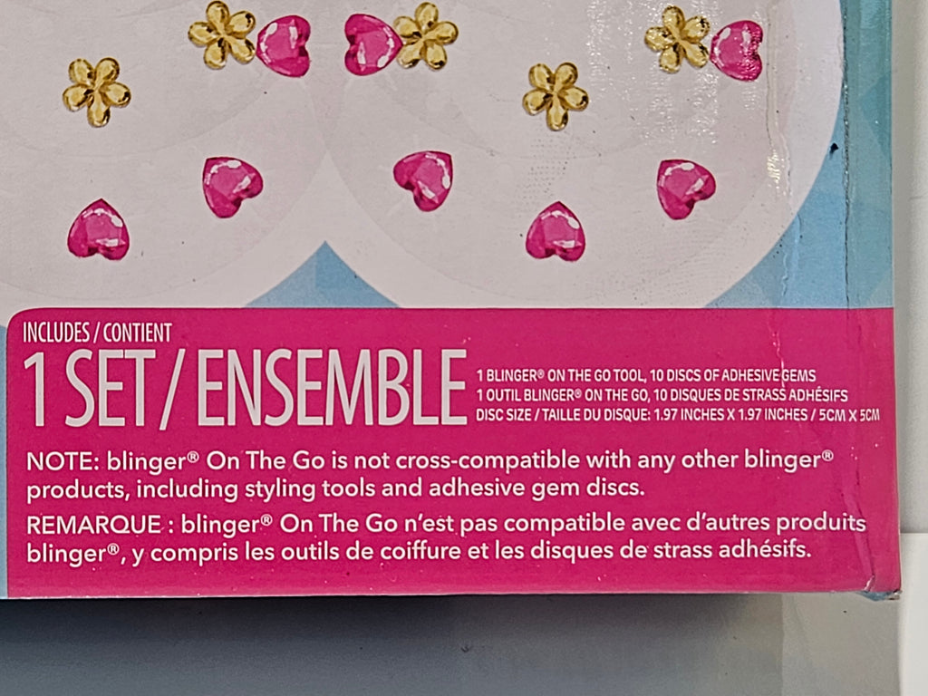 Blinger On The Go Happy Collection Hair Gem Styling Kit 80 Adhesive Gems
