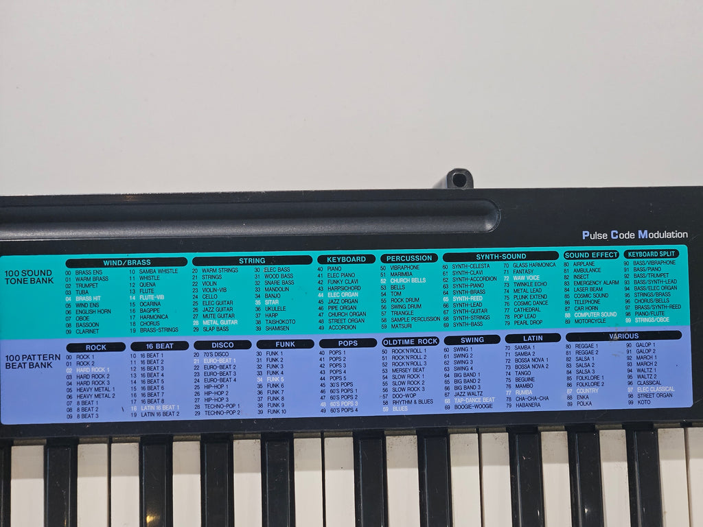 Vintage Casio CA-100 Tone Bank Keyboard Electronic Synthesizer W Power Adapter