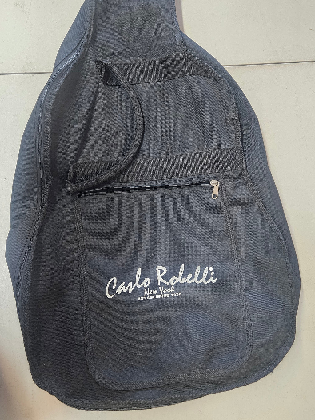 Carlo Robelli Acoustic Guitar Gig Bag Soft Case Backpack Carry Black Nylon
