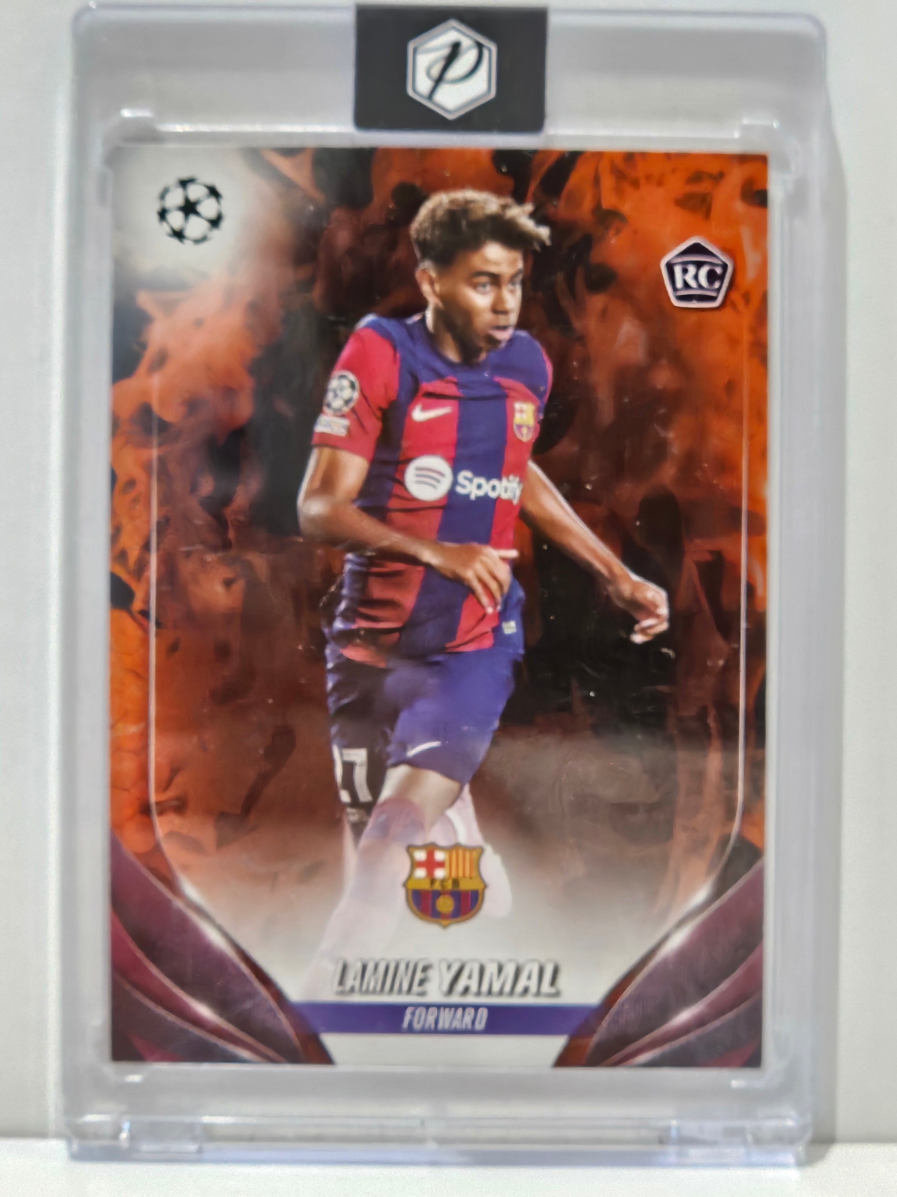 LAMINE YAMAL 2023 TOPPS UEFA LAMINE YAMAL INFERNO SP RC FC BARCELONA #64