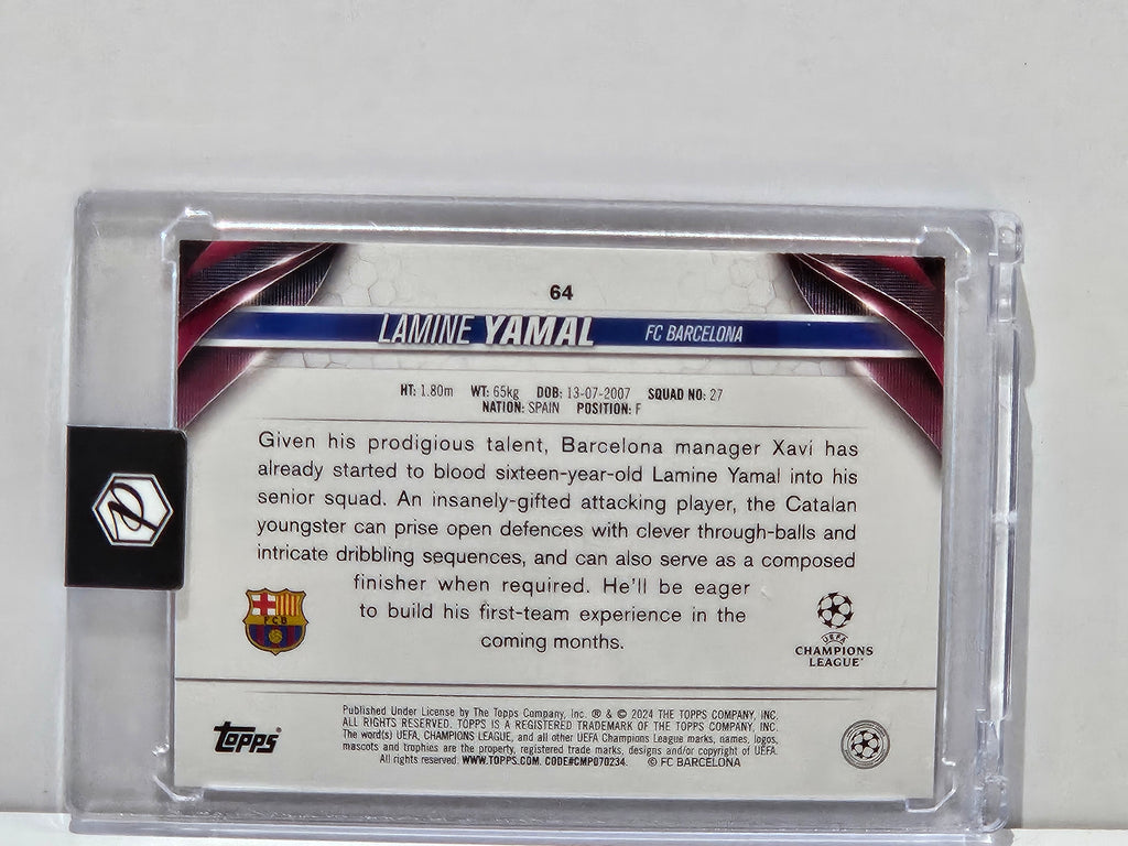 LAMINE YAMAL 2023 TOPPS UEFA LAMINE YAMAL INFERNO SP RC FC BARCELONA #64