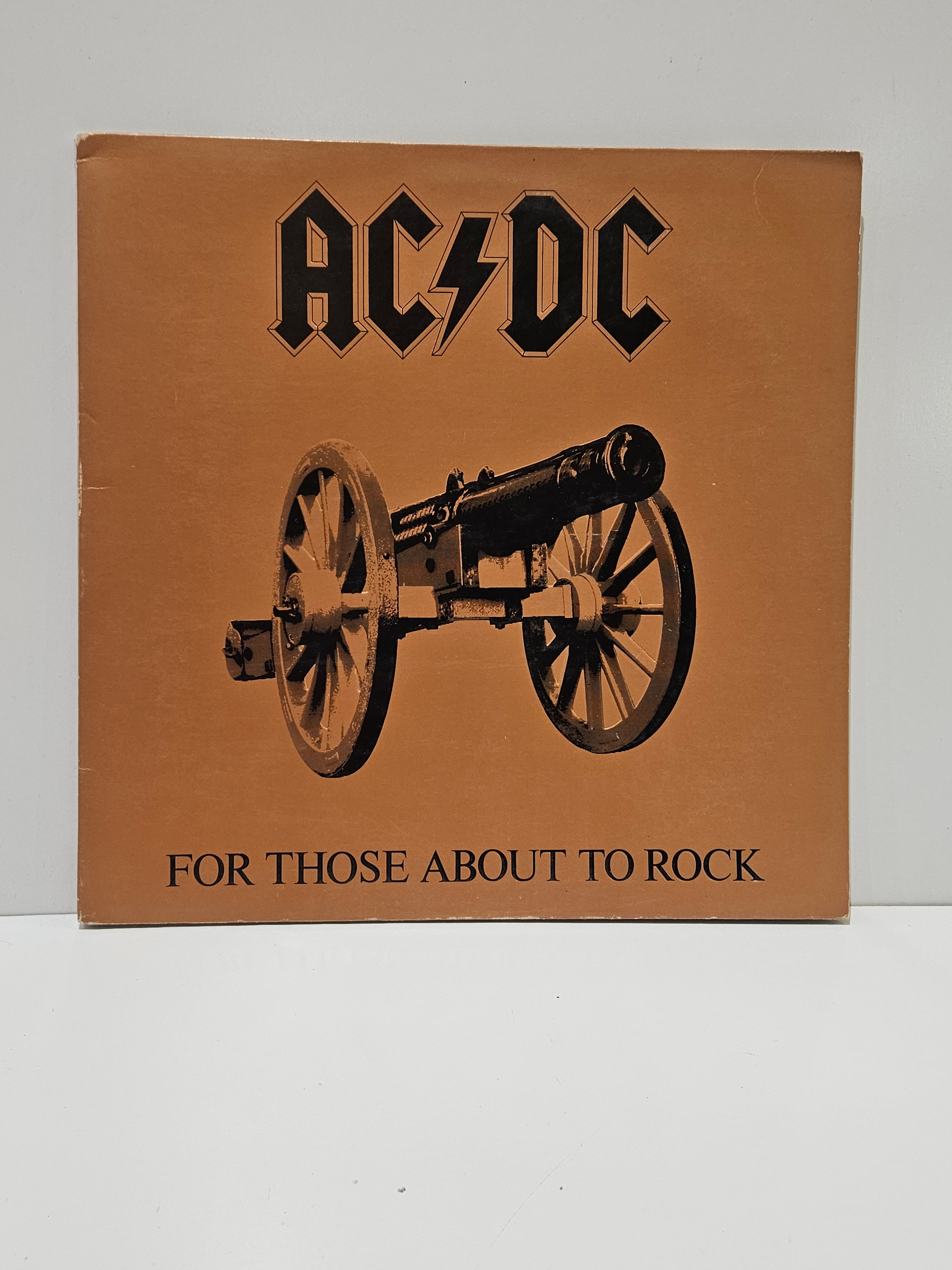 Vintage AC/DC For Those About To Rock Vinyl LP Record Atlantic Hard Rock Album