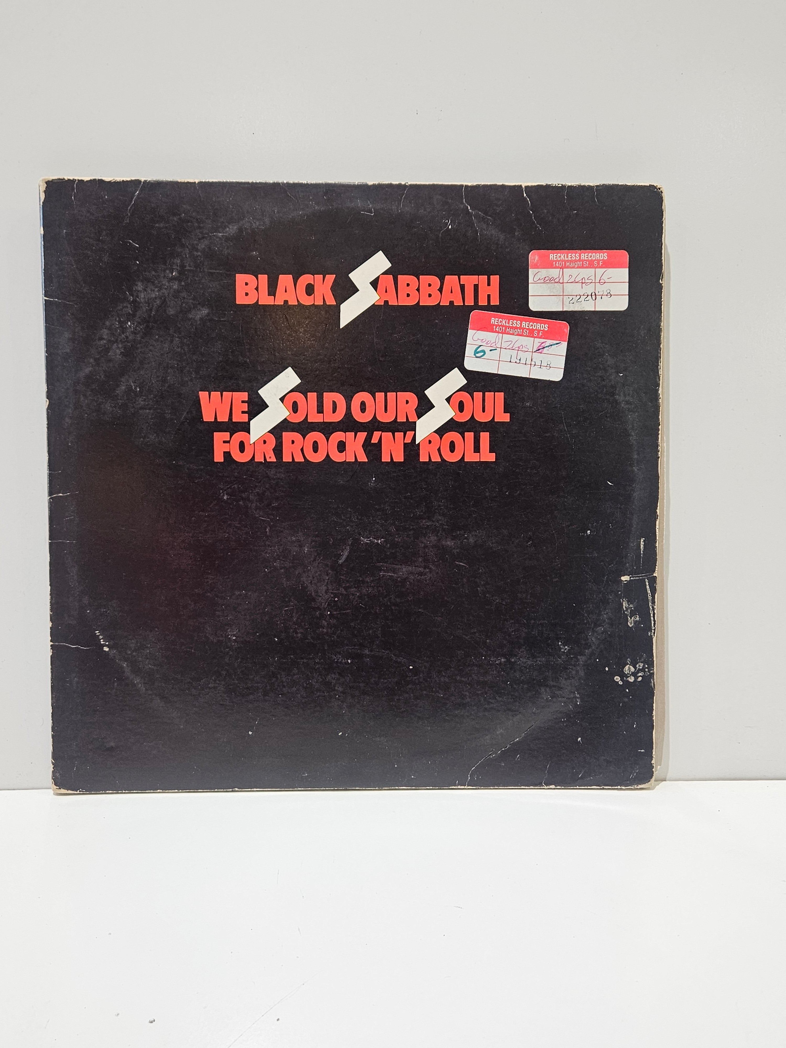 Vintage Black Sabbath We Sold Our Soul For Rock N Roll Double LP Vinyl Record