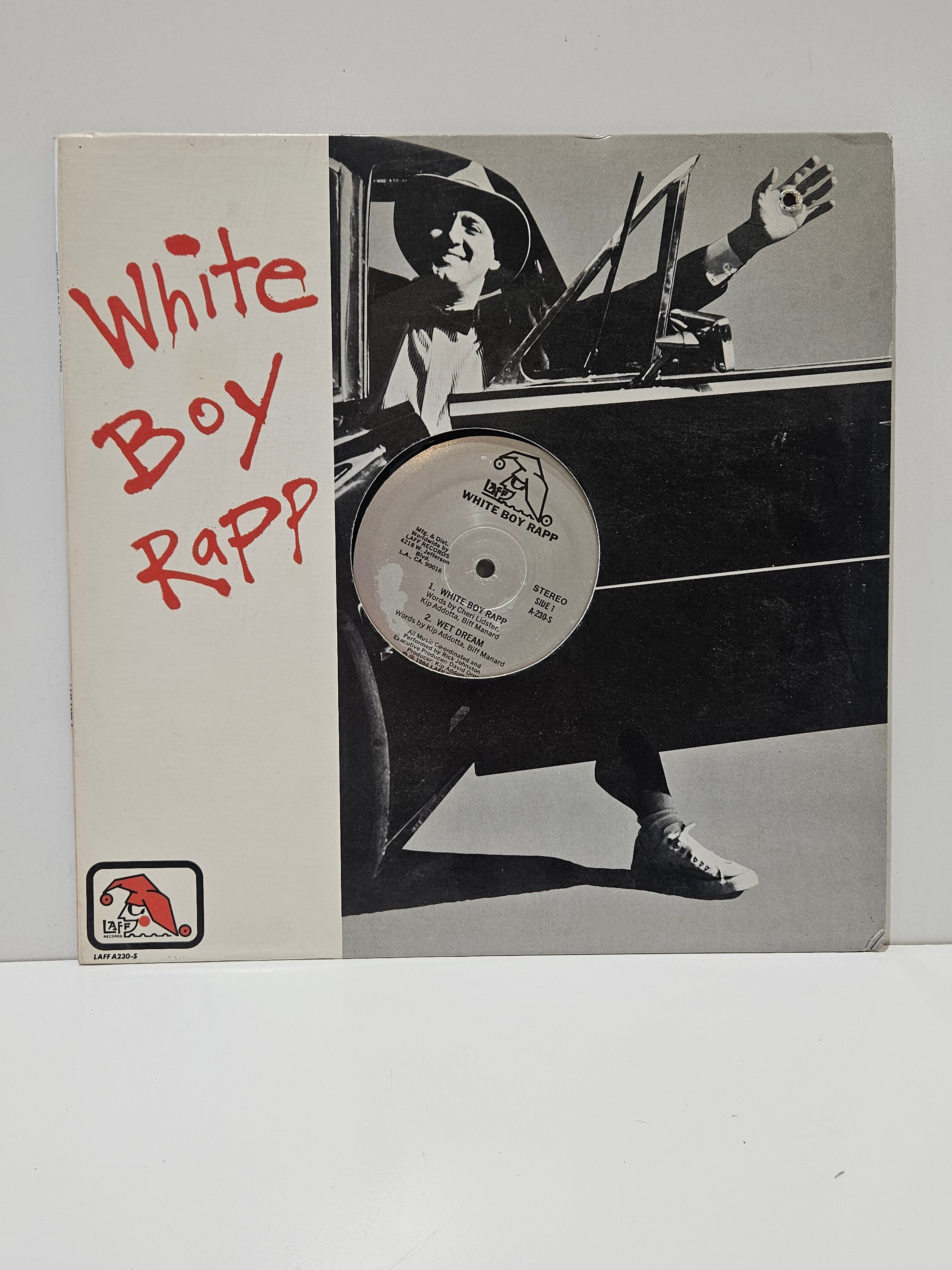 Vintage White Boy Rapp 12 Inch Rap Hip Hop Vinyl Single LAFF Records Stereo LP