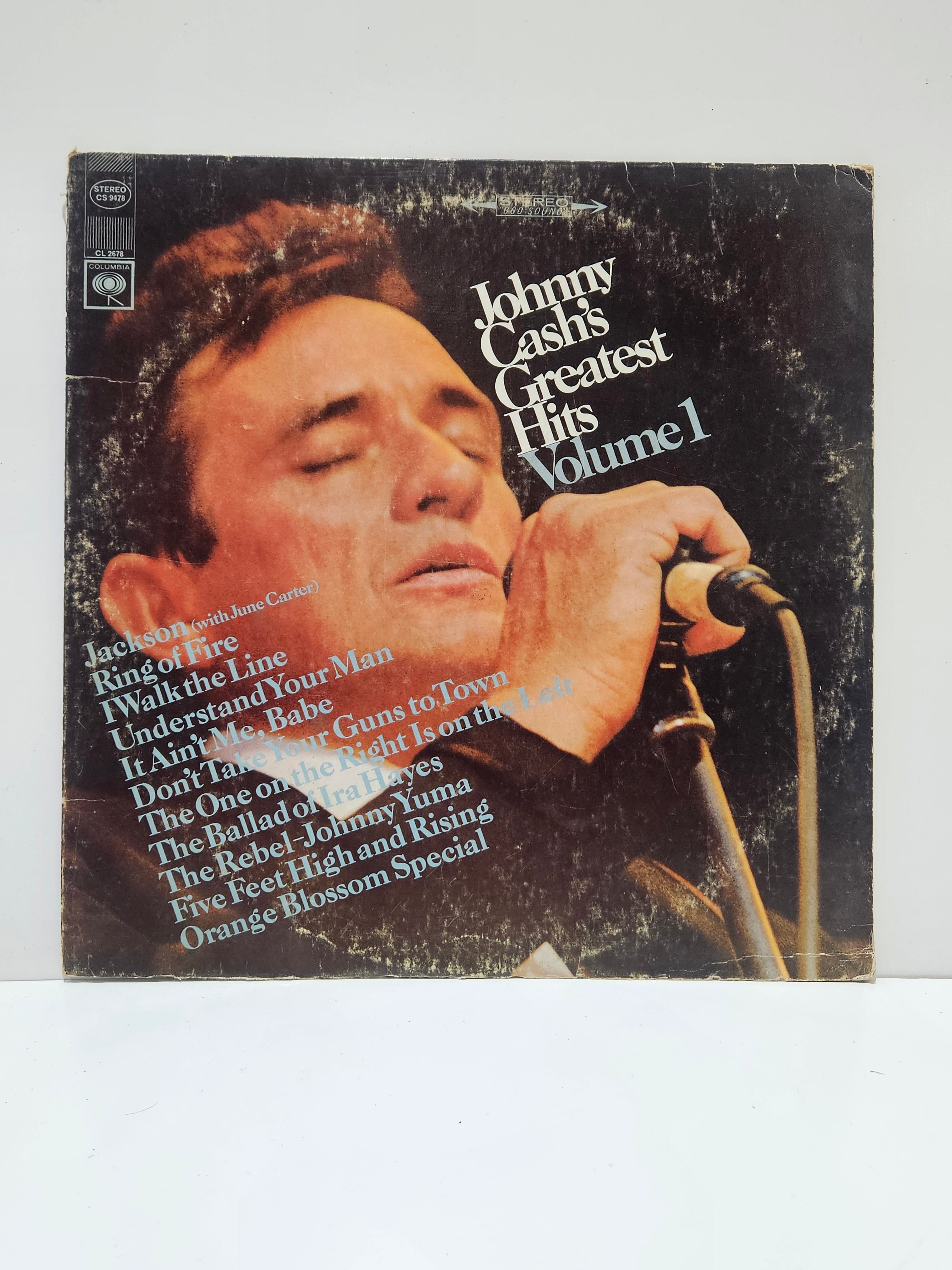 Vintage Johnny Cash Greatest Hits Volume 1 Vinyl LP Columbia Records Album