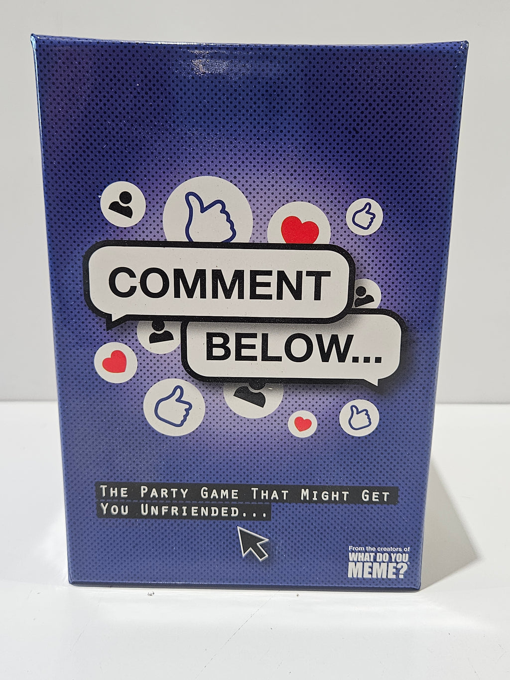 Comment Below Adult Party Card Game What Do You Meme Social Media Humor Game