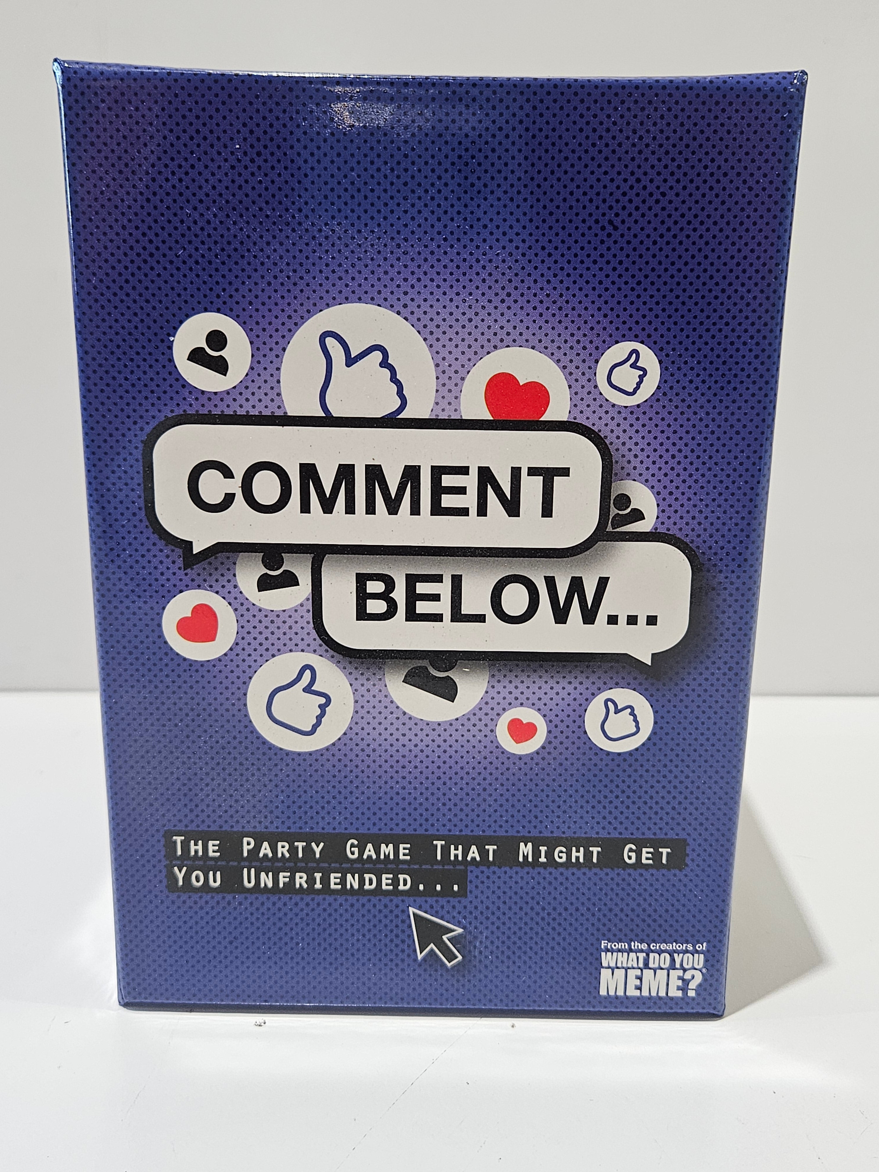 Comment Below Adult Party Card Game What Do You Meme Social Media Humor Game