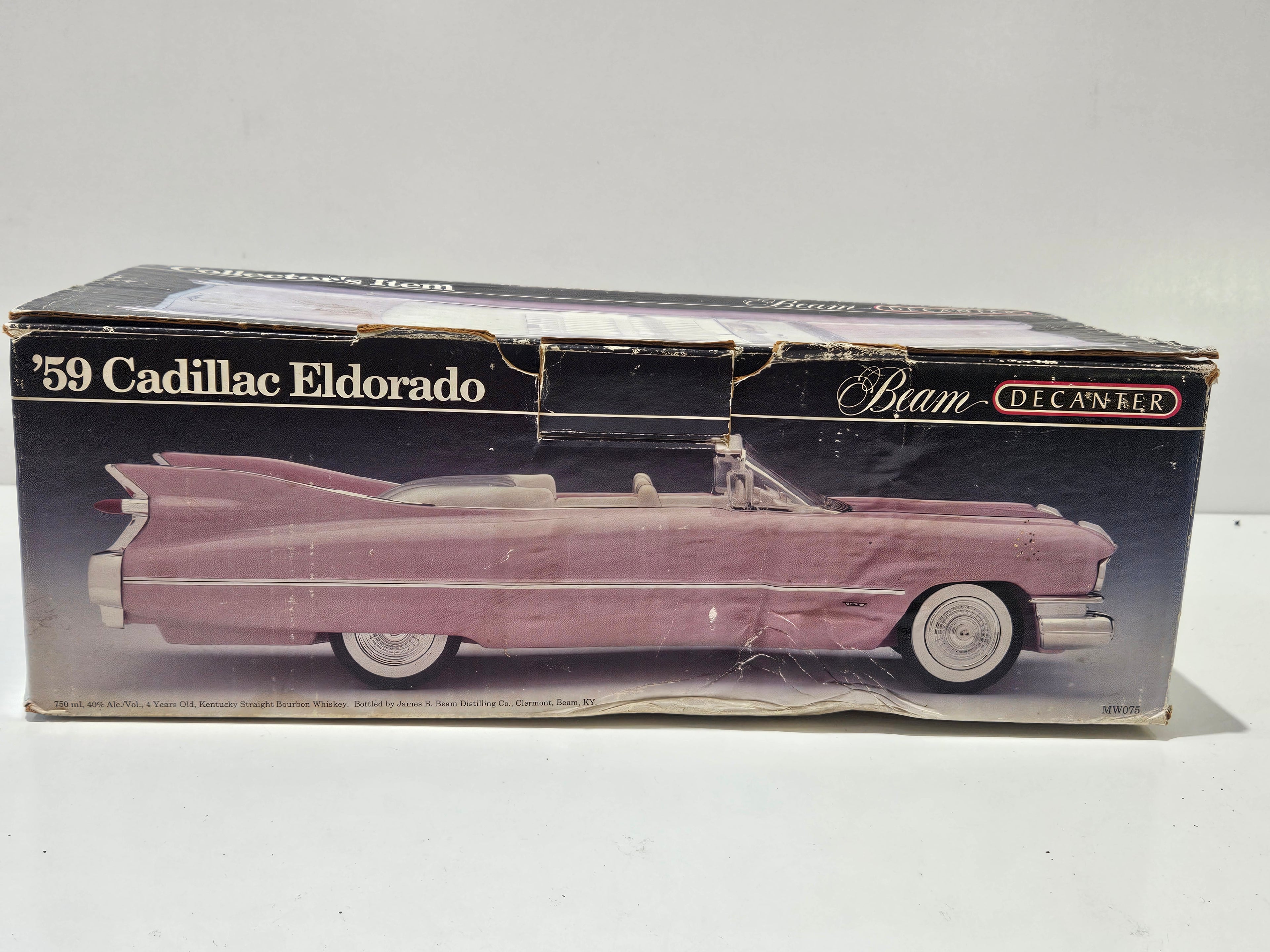 Vintage 1991 Jim Beam 1959 Pink Cadillac Eldorado Convertible Whiskey Decanter