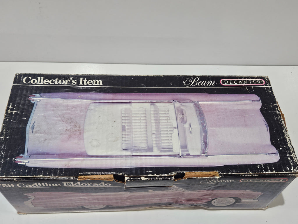 Vintage 1991 Jim Beam 1959 Pink Cadillac Eldorado Convertible Whiskey Decanter