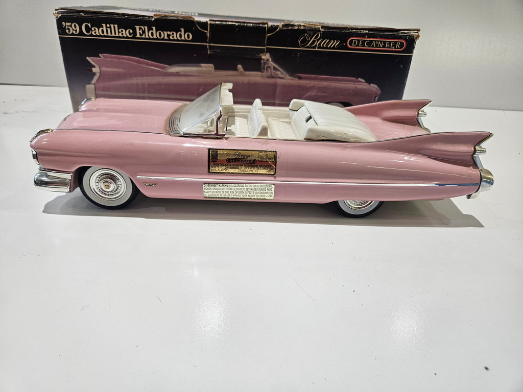 Vintage 1991 Jim Beam 1959 Pink Cadillac Eldorado Convertible Whiskey Decanter