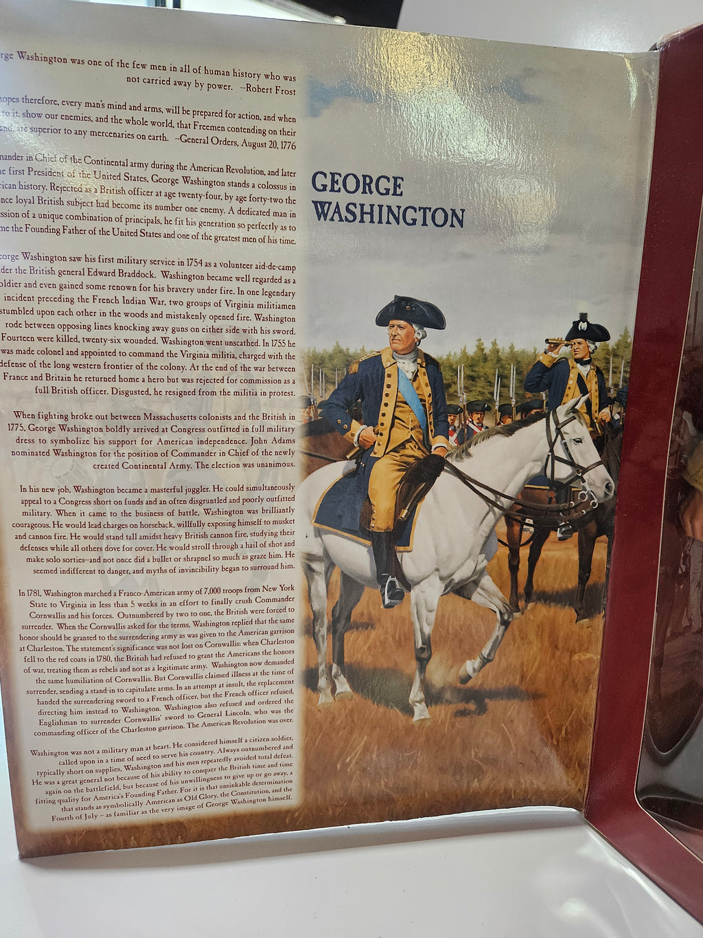 Vintage 1998 GI Joe Classic Collection General George Washington Figure Boxed