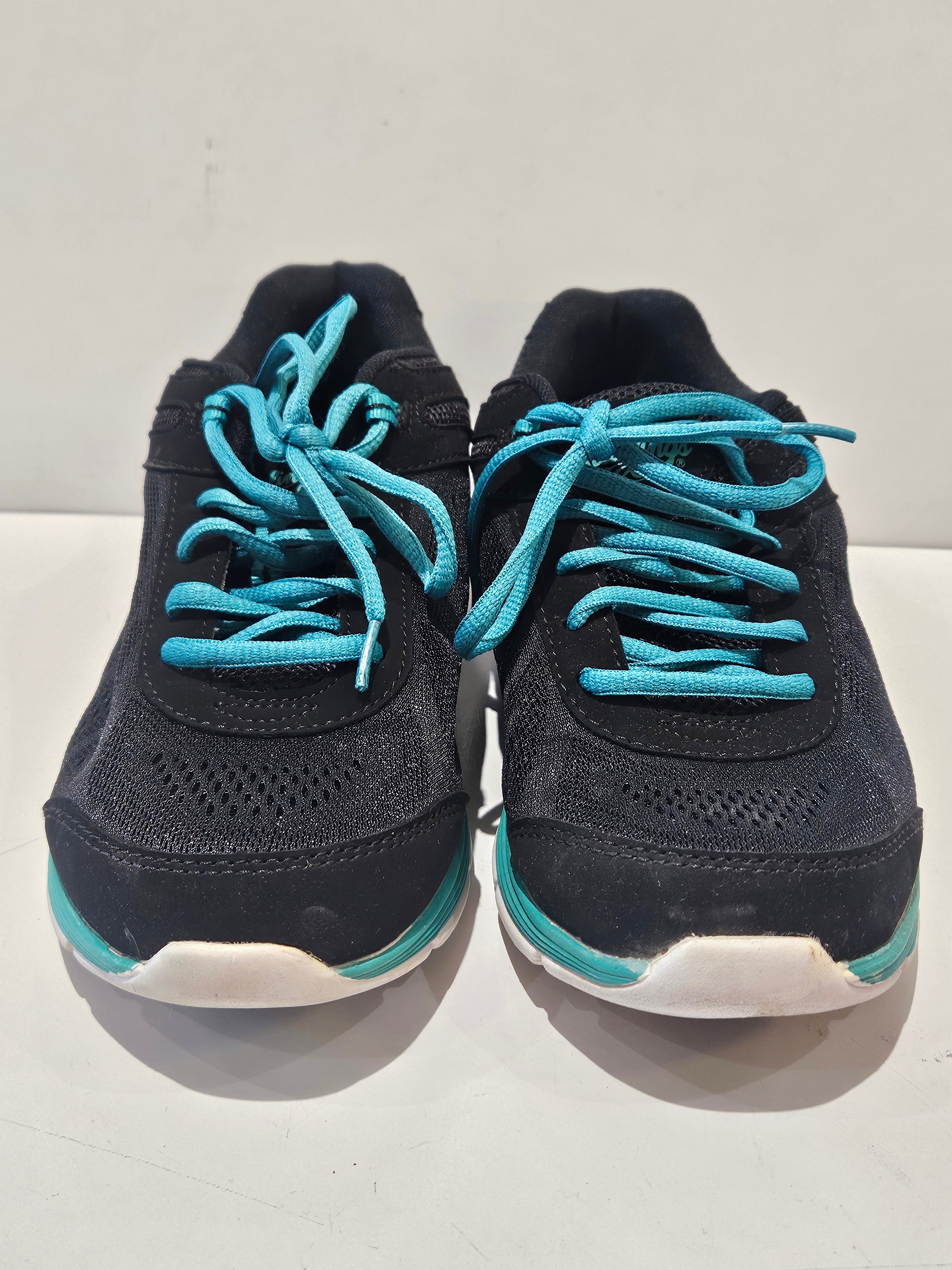 Rawlings Black Teal Athletic Running Shoes Women’s Size 8 Lace Up Sneakers