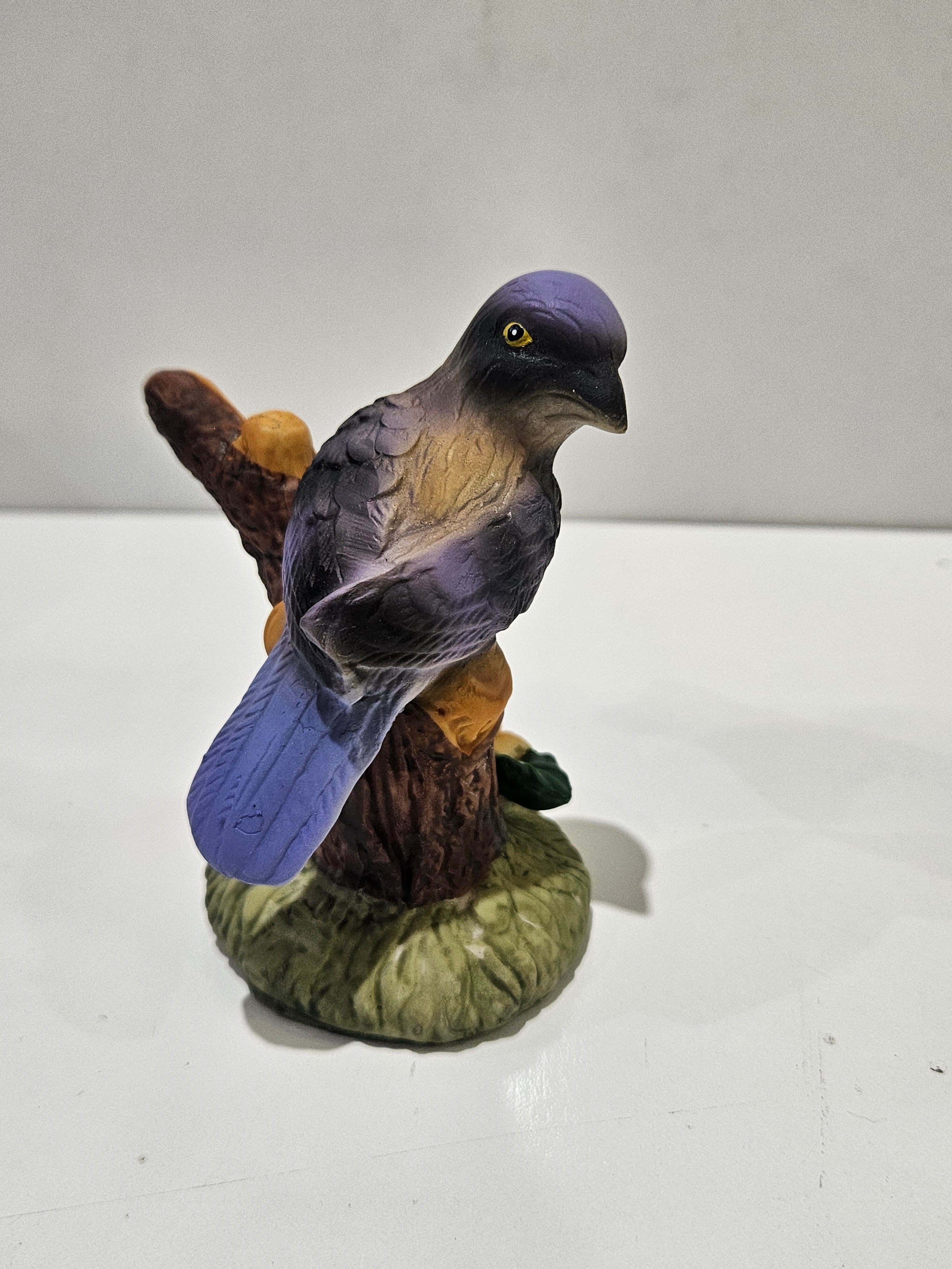 Colorful Ceramic Bird Figurines Cardinal Bluebird Decor